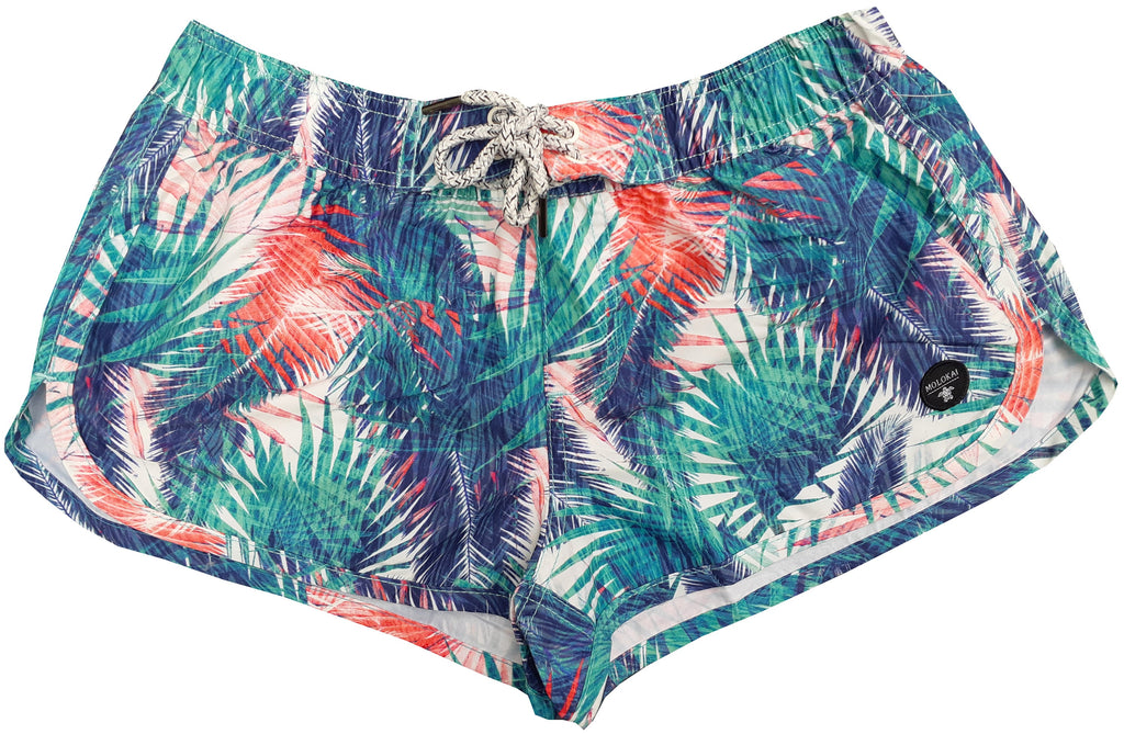 Molokai Women's Palm Leaves Swim Trunks