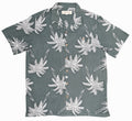 Vintage Olive Green and White Palms