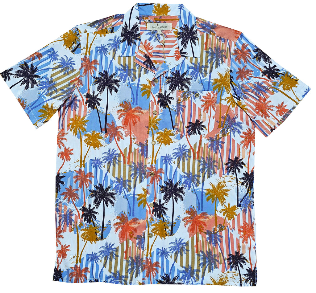 Vintage Striped Palms