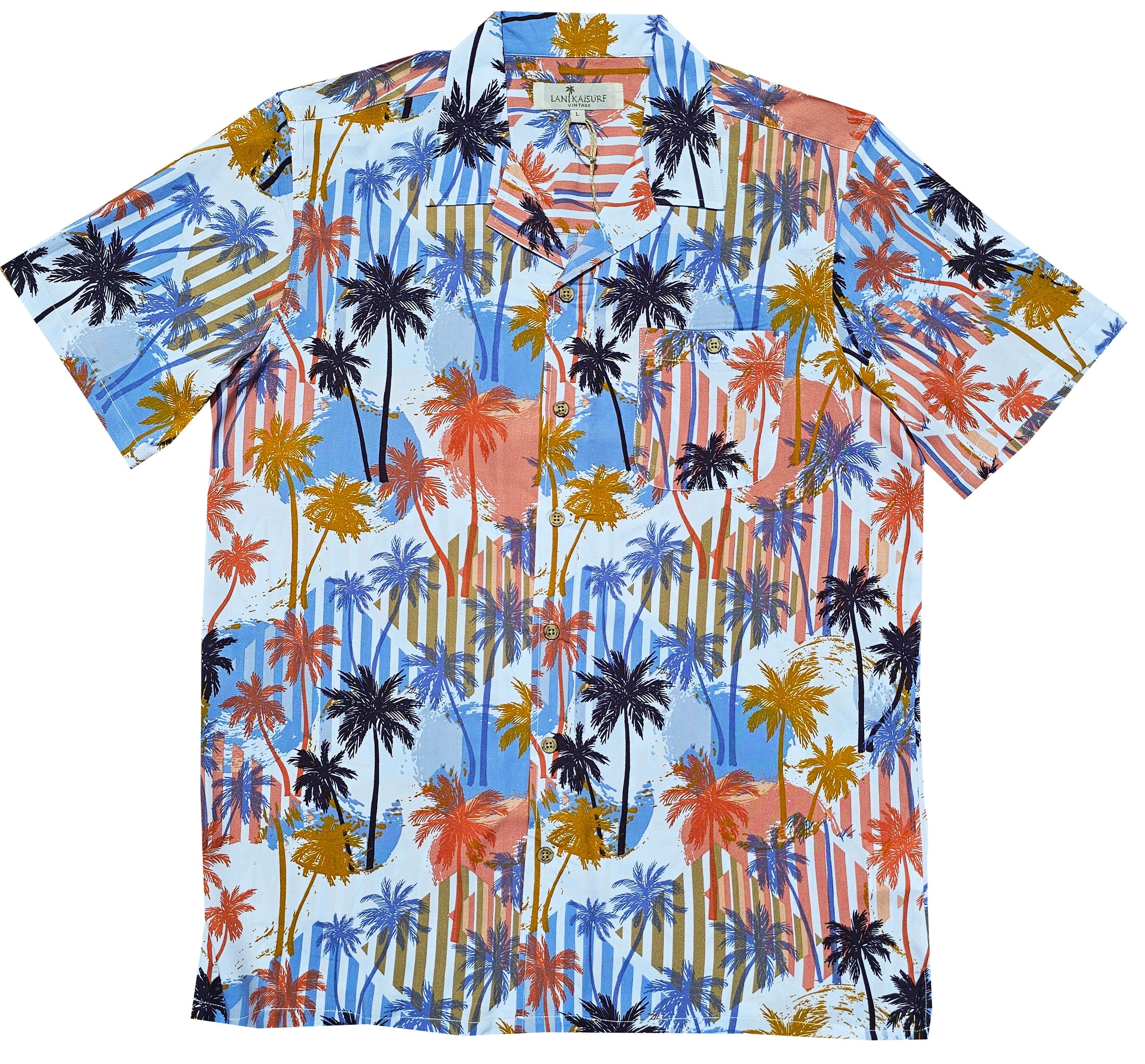 Vintage Striped Palms