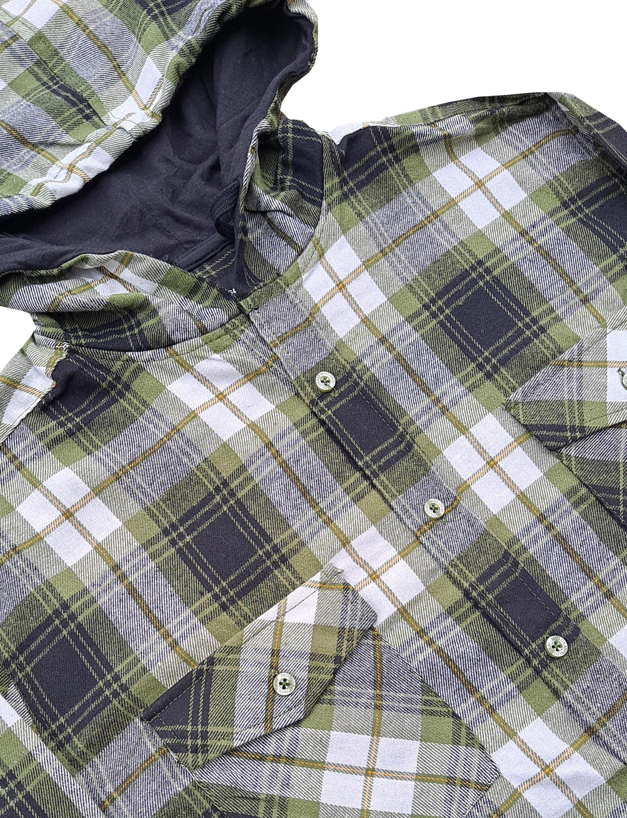 Green Hooded Flannel