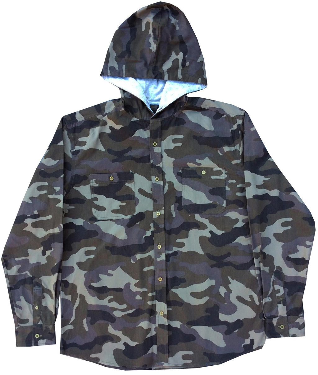 Camo Cargo Hooded Jacket
