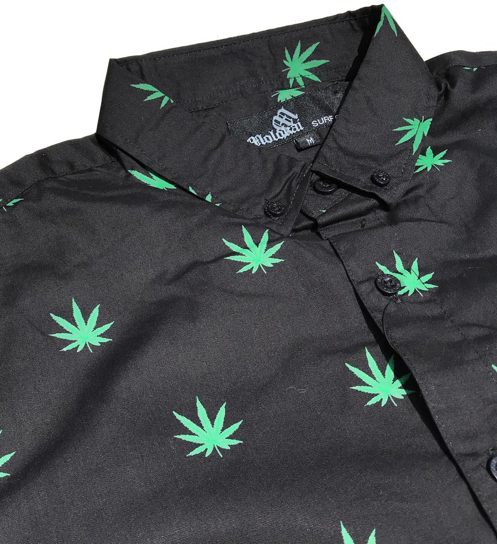 Cannabis Button Down Shirt