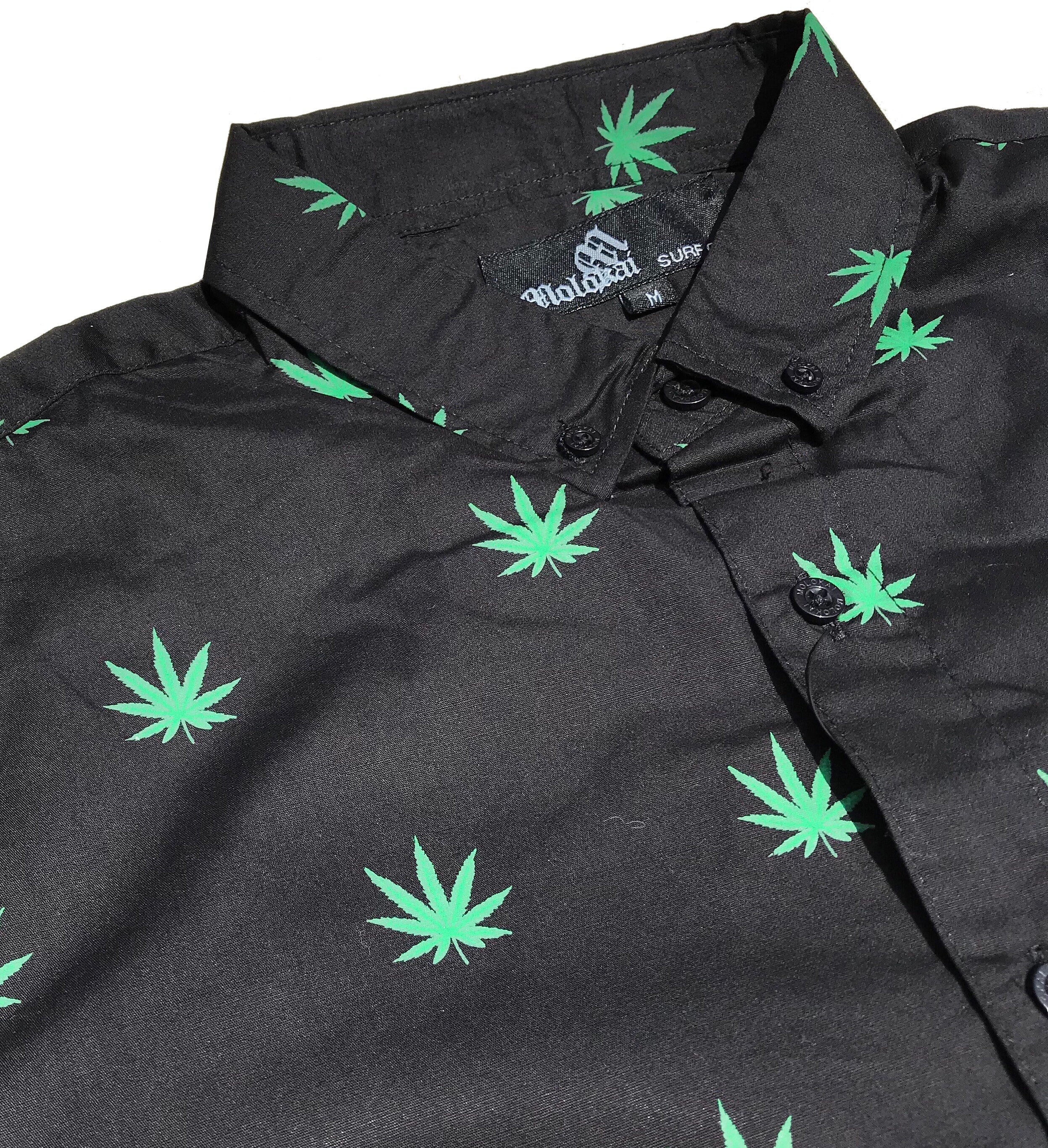 Cannabis Button Down Shirt