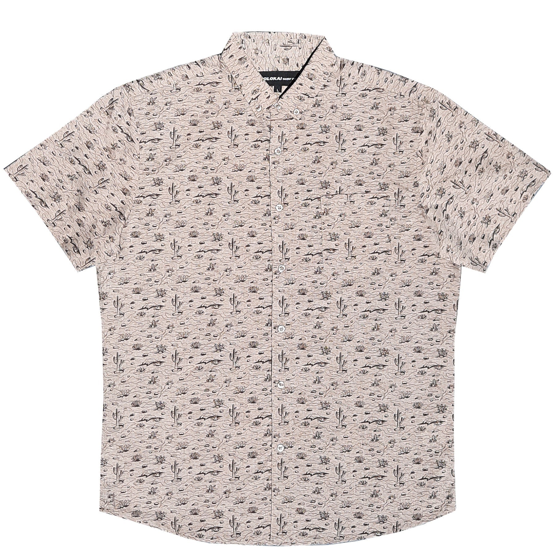 Mojave Desert Brown Button Down Shirt