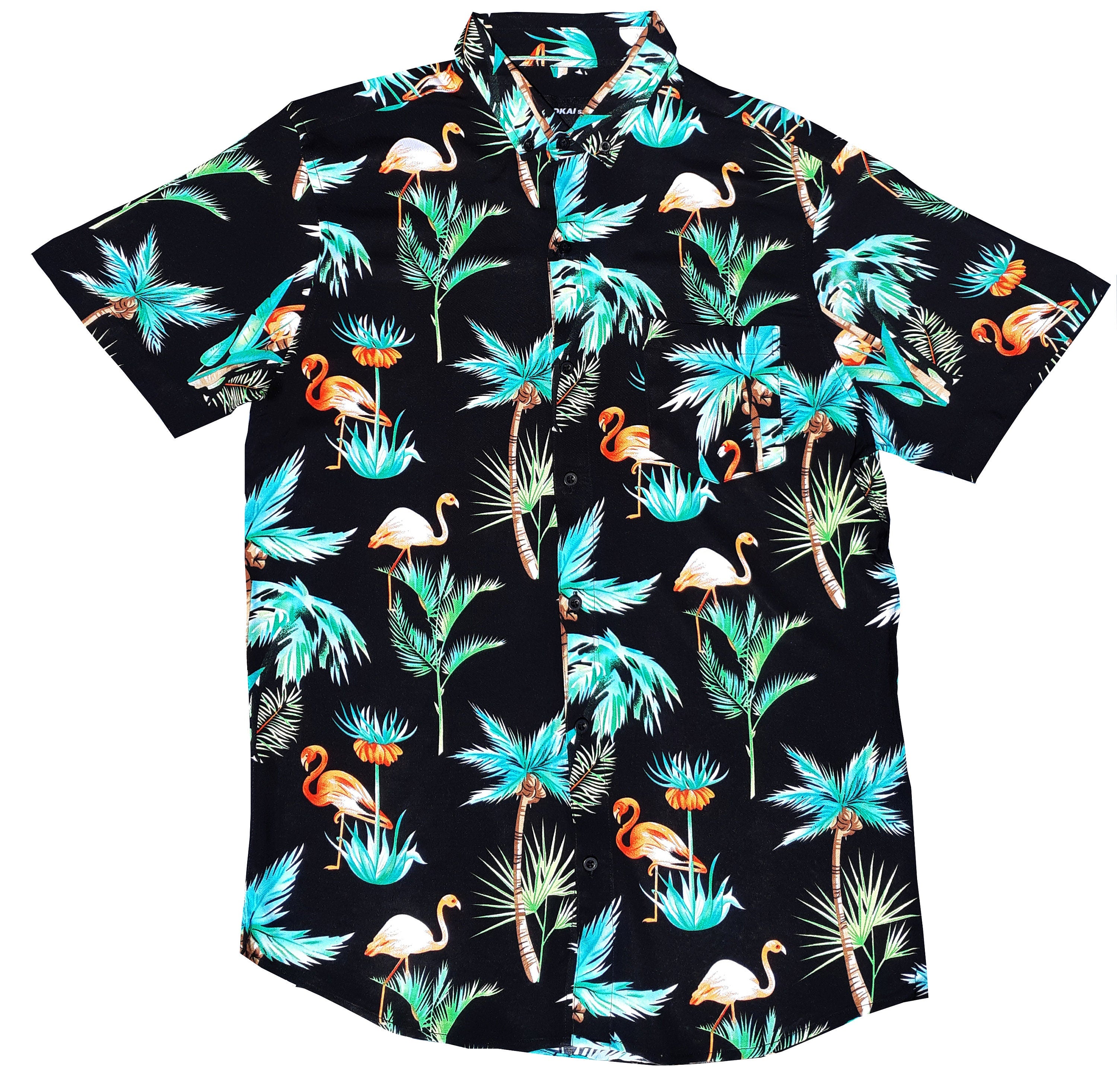 Tropic Flamingo Button Down Shirt