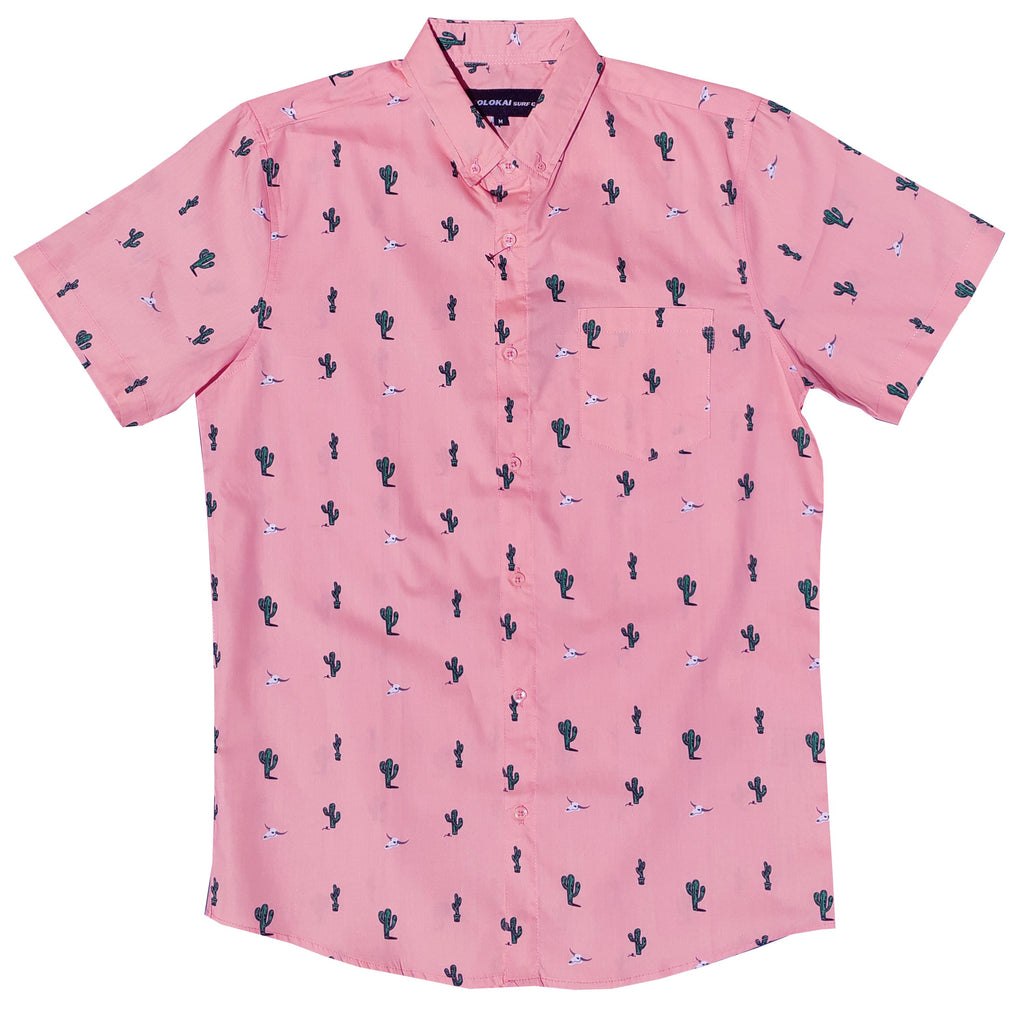 Light Pink Wild West Button Down Shirt