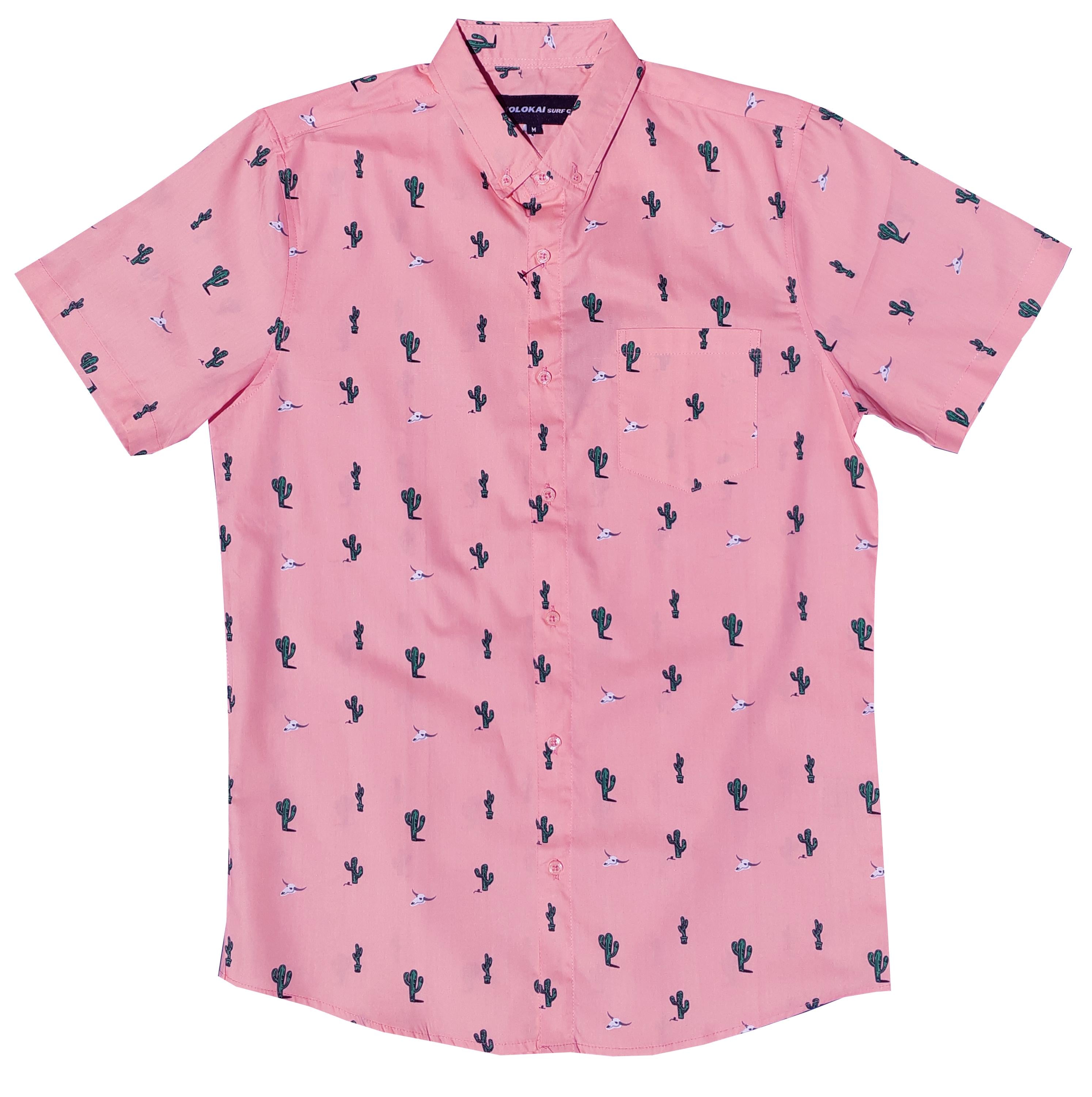 Light Pink Wild West Button Down Shirt