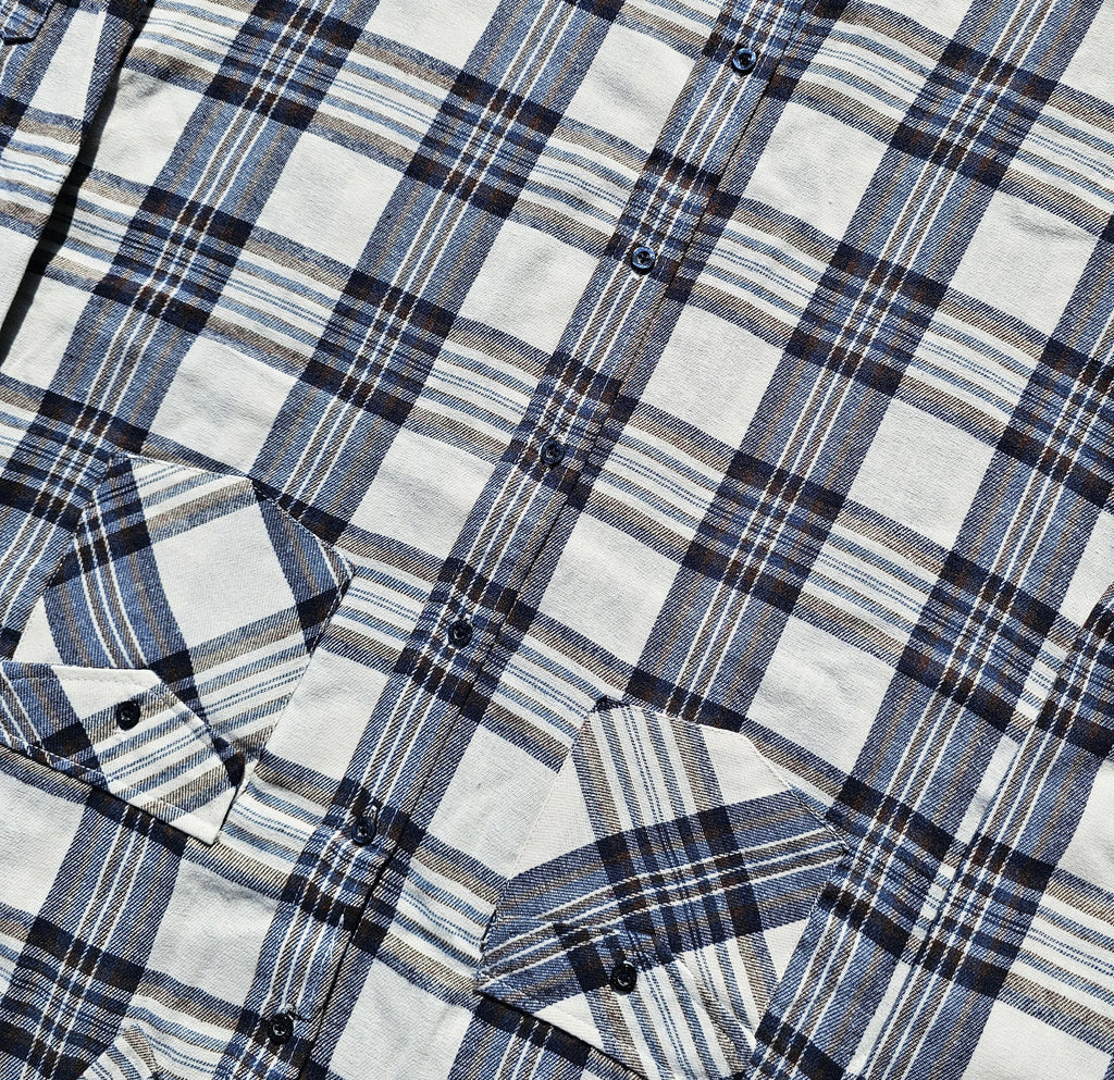 Cream and Brown Flannel