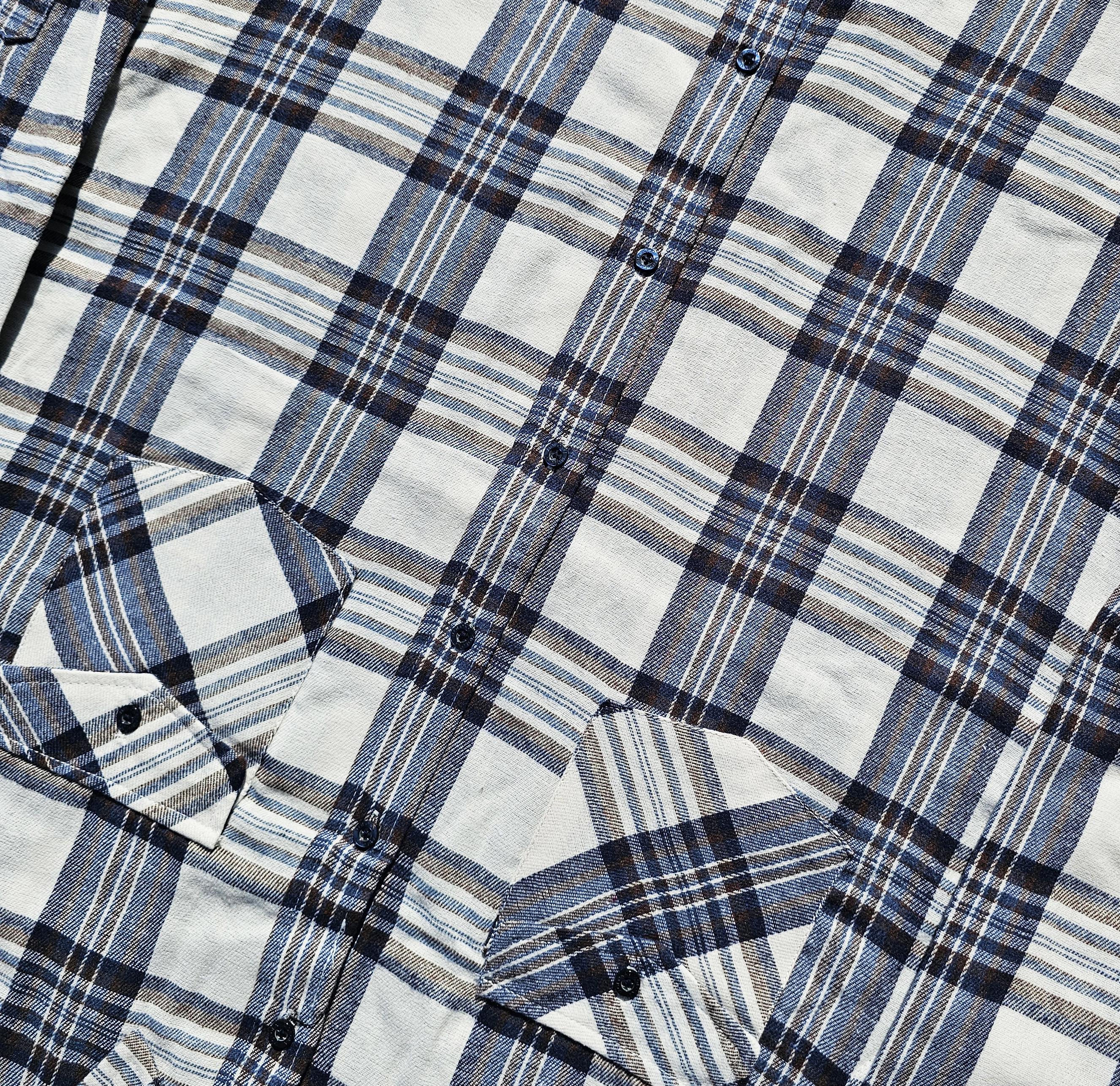 Cream and Brown Flannel