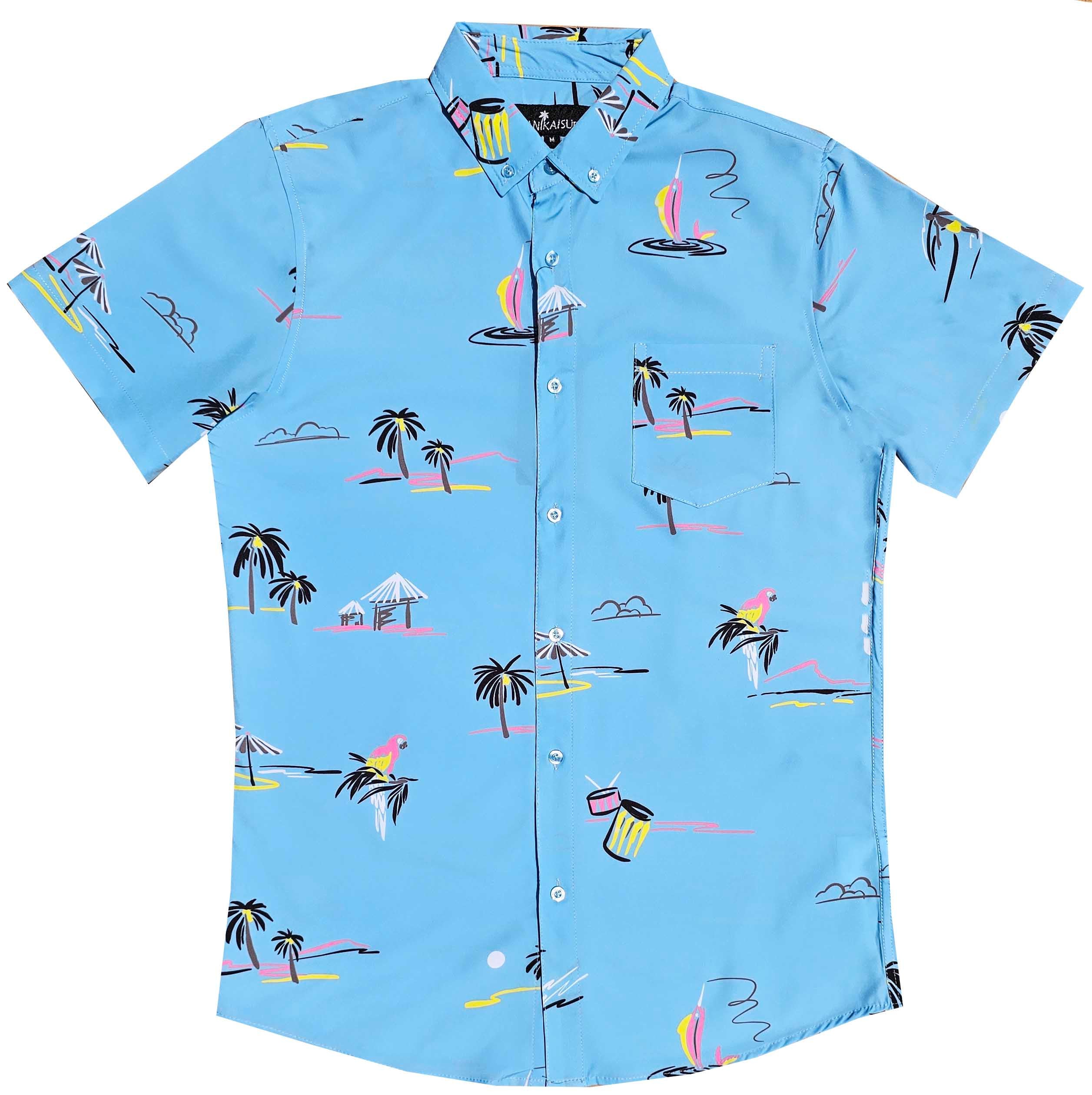 Parrots and Palms Button Down Shirt