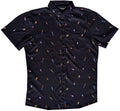 Black Fish Hooks Button Down Shirt