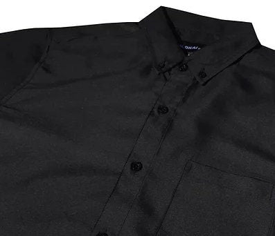 Solid Black Button Down Shirt