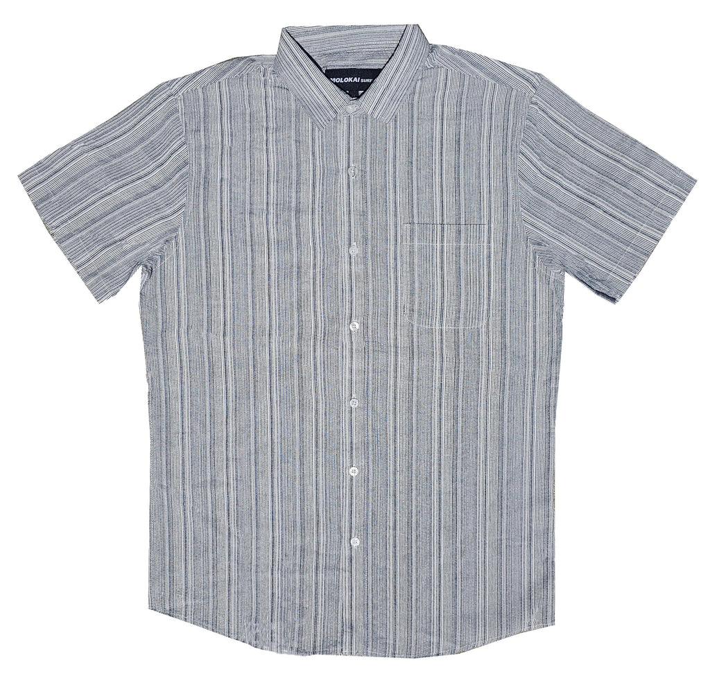 Grey Stripe Button Down Shirt