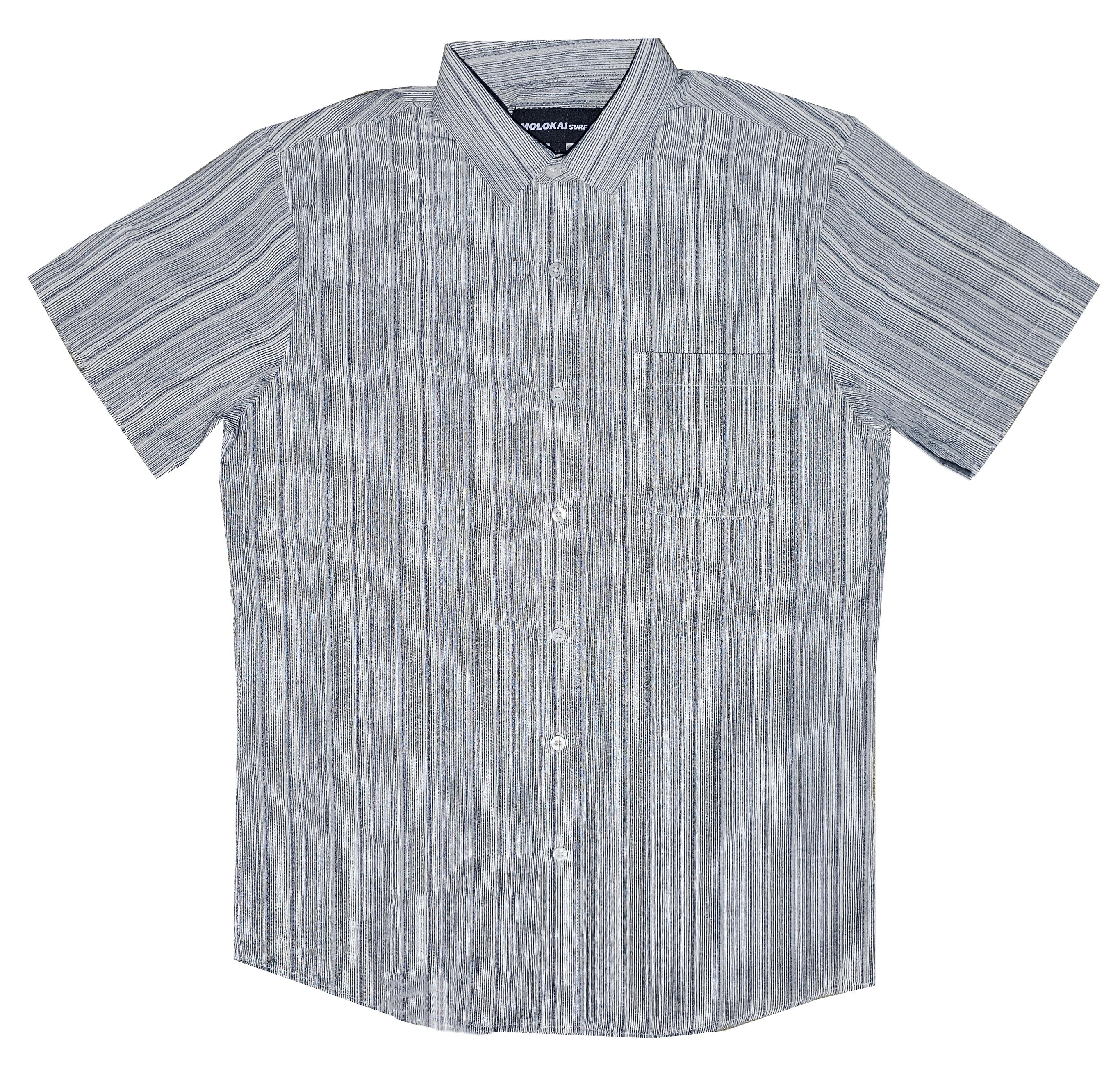 Grey Stripe Button Down Shirt