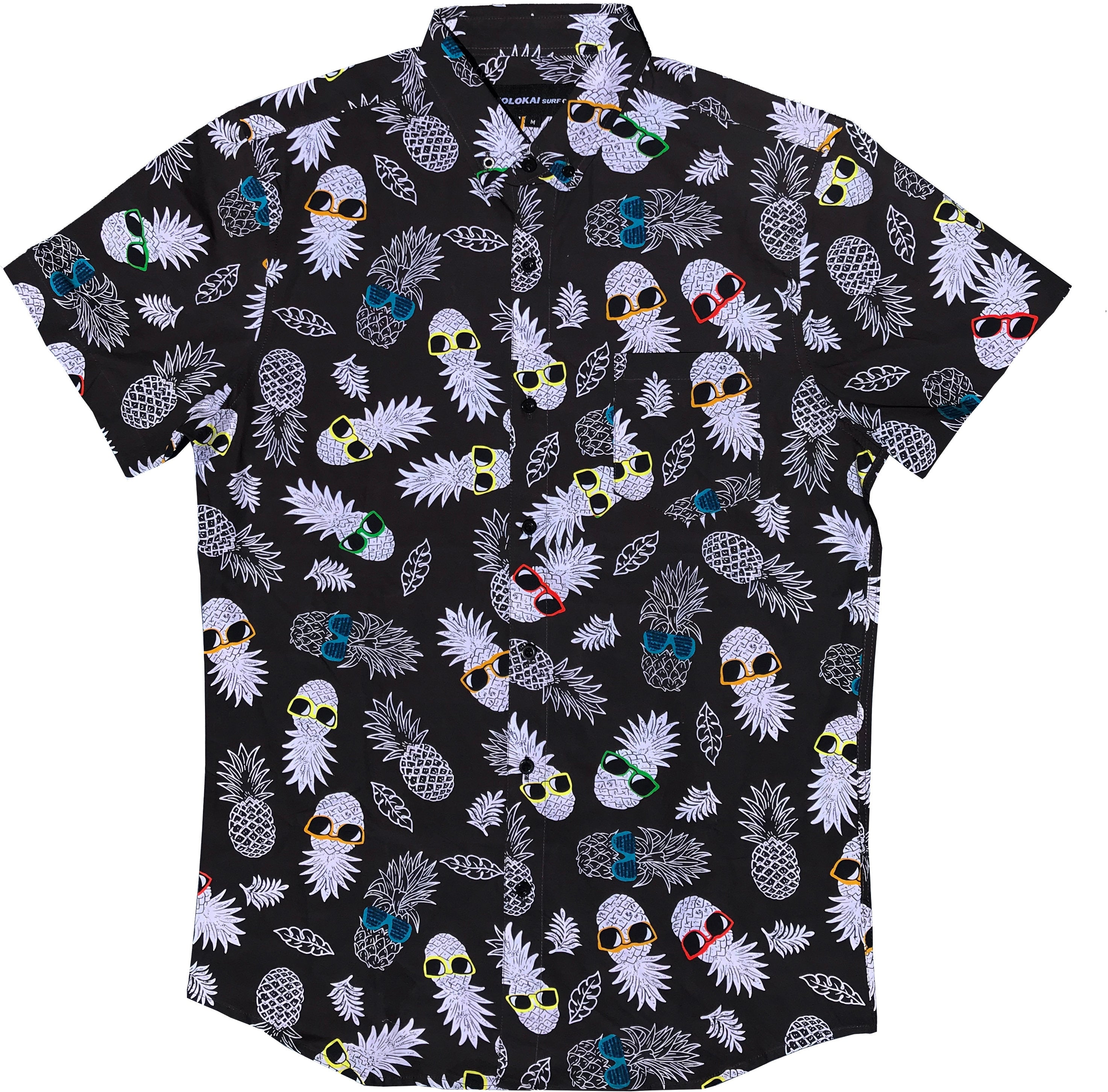 Boys Sunglasses Pineapple Button Down Boys Shirt