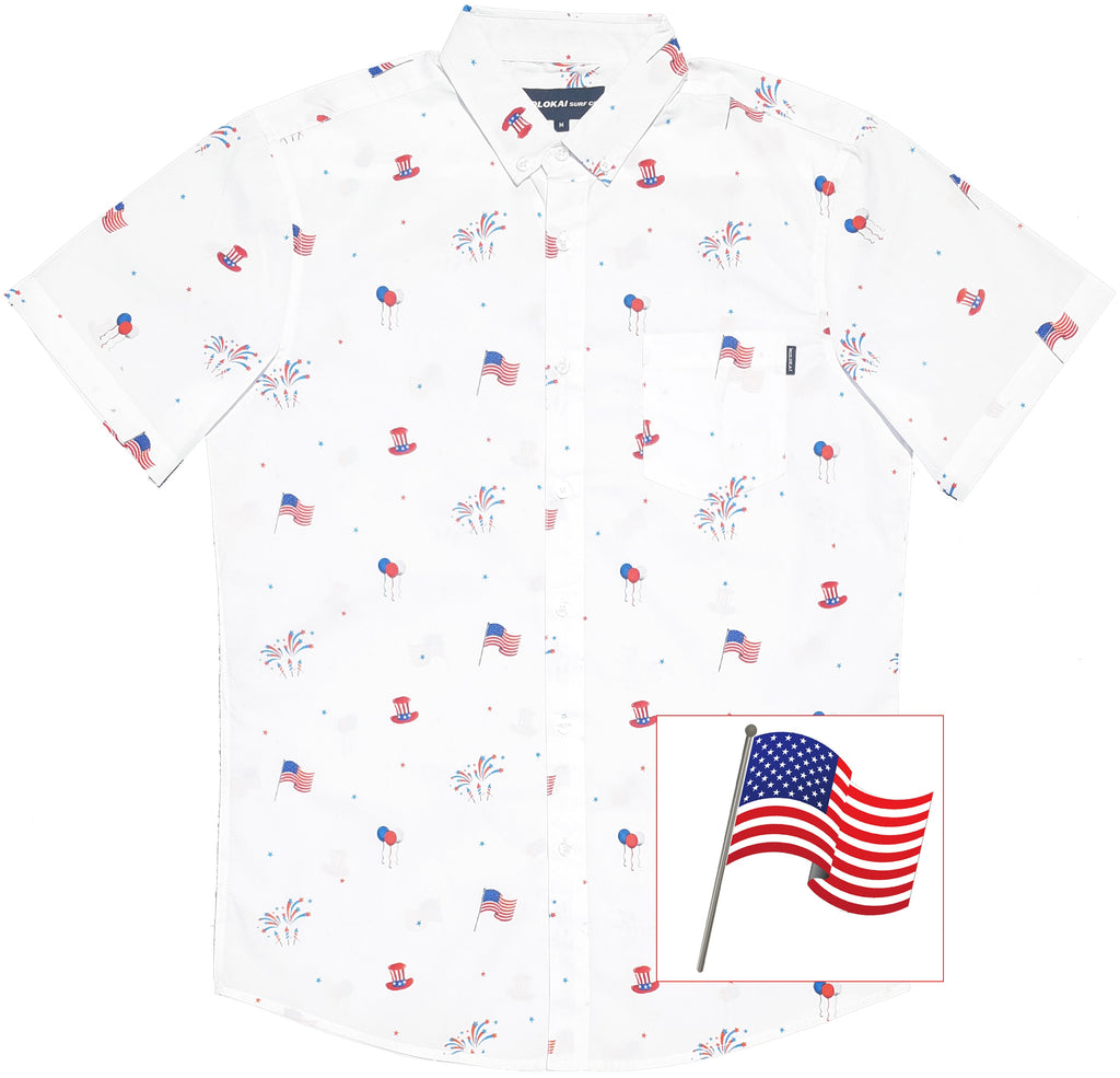 America Button Down Shirts