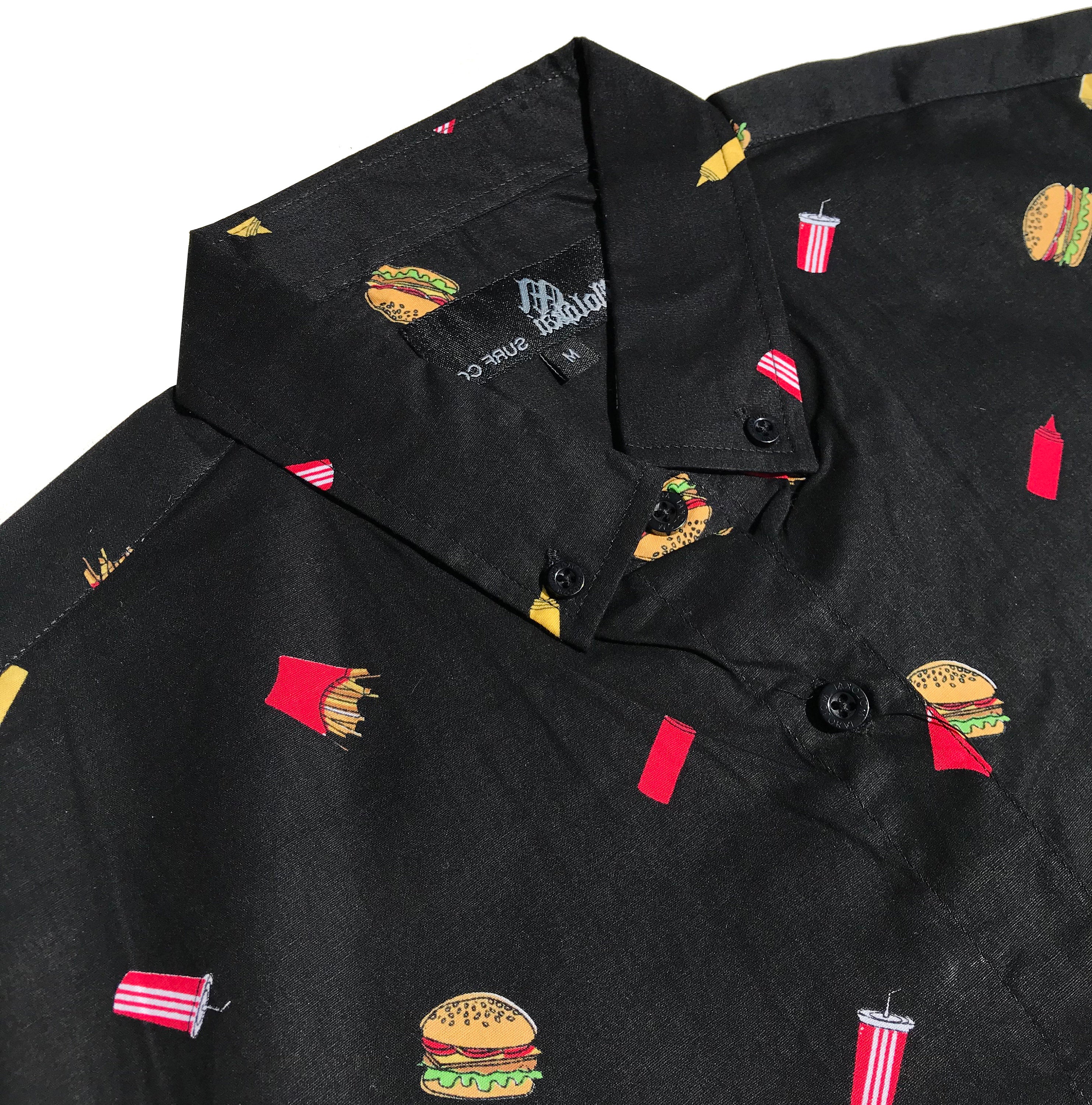 Hamburger Button Down Boys Shirt
