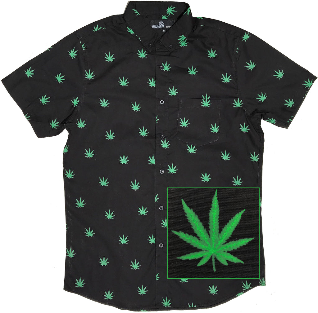 Cannabis Button Down Shirt