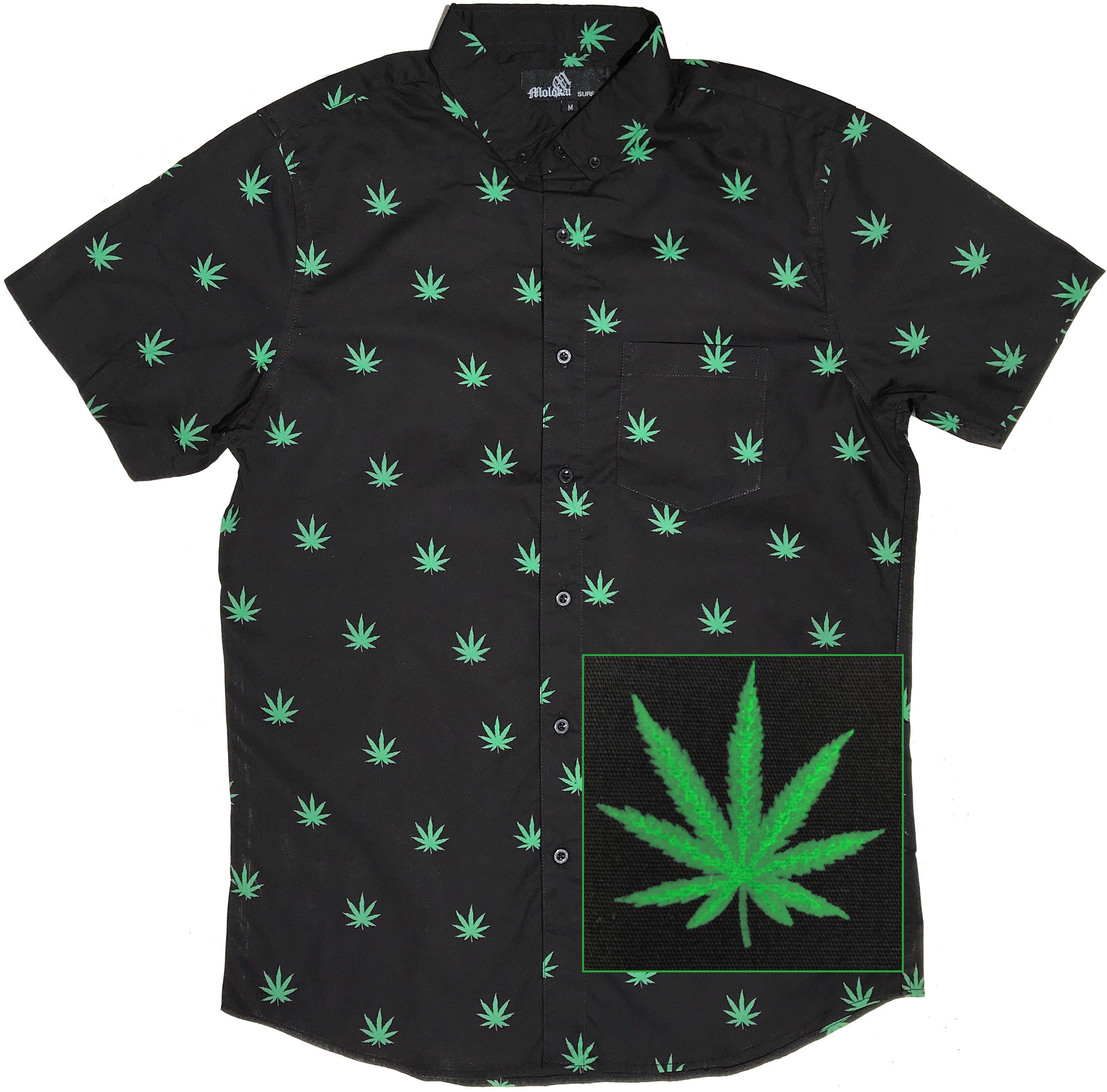 Cannabis Button Down Shirt