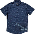 Sushi Button Down Navy Shirt