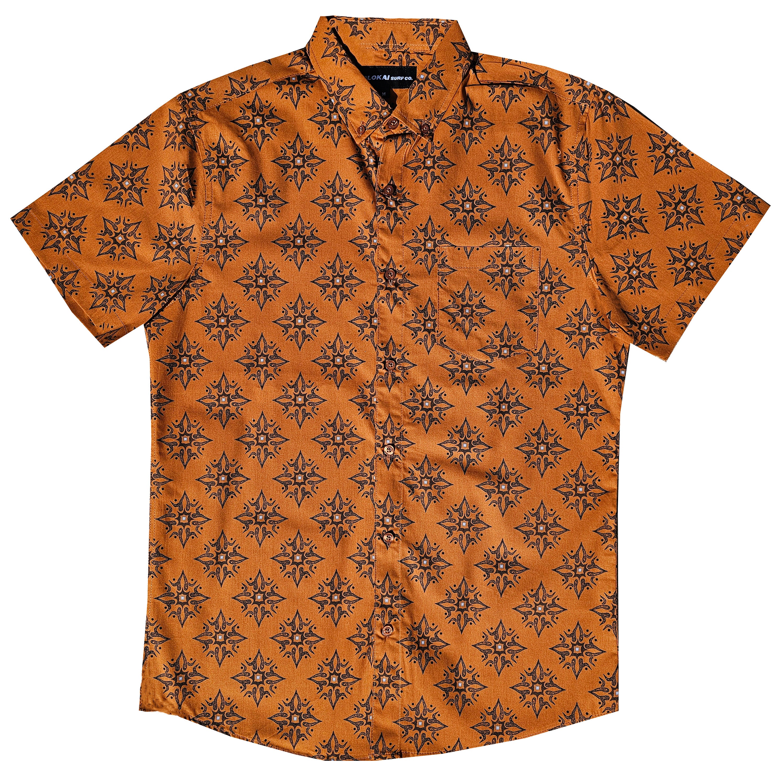 Rust Diamonds Down Shirt