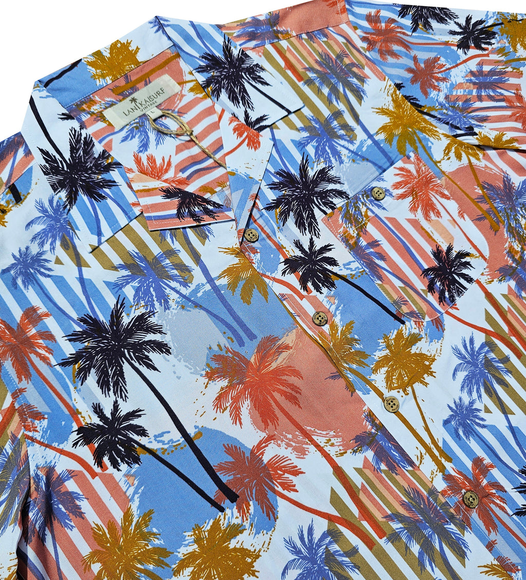 Vintage Striped Palms