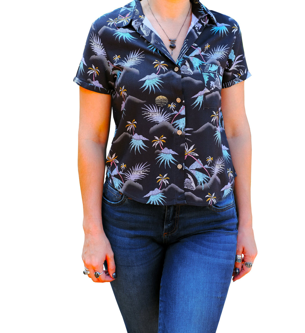 Women's Charcoal Island Life Shirt