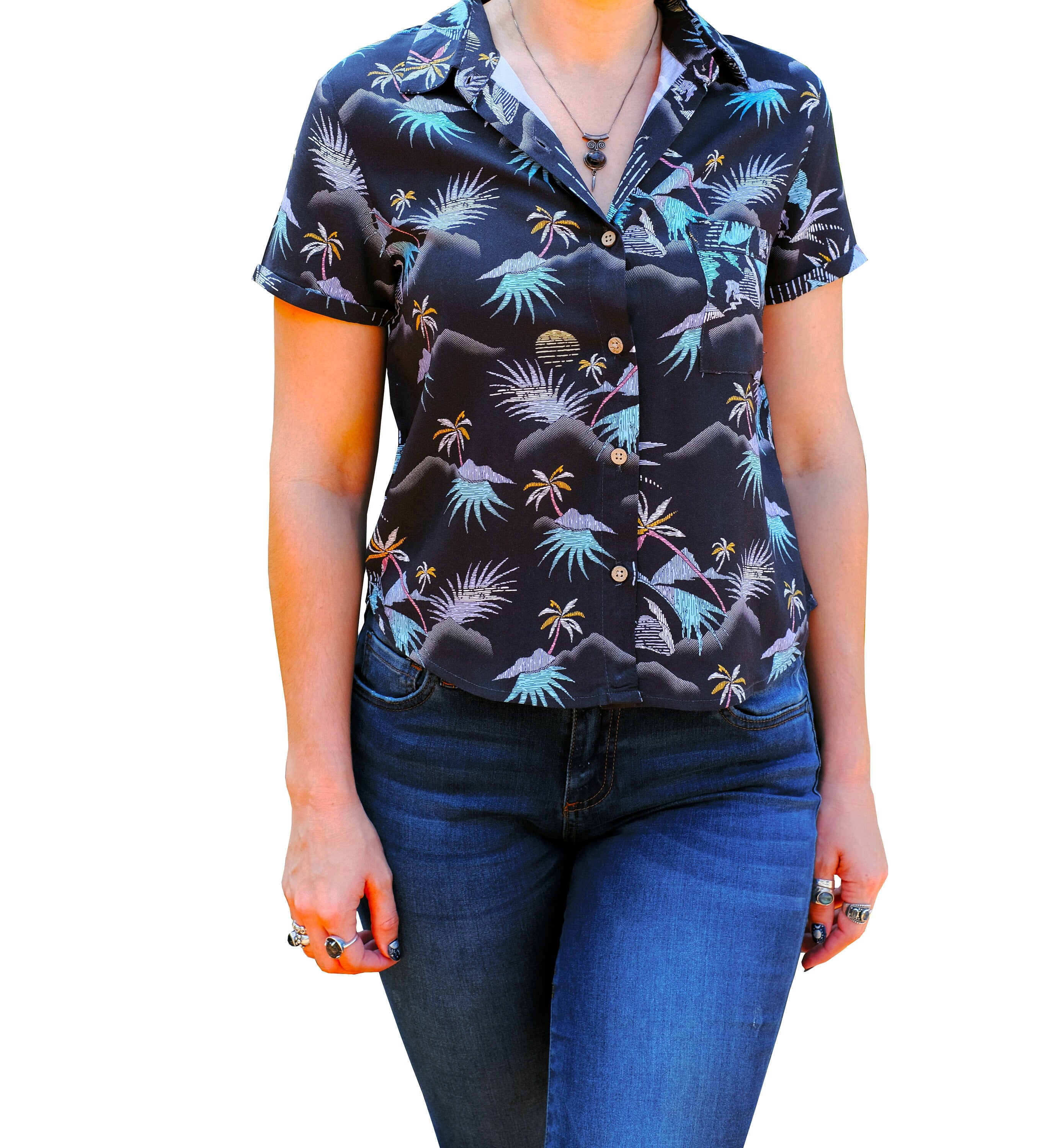 Women's Charcoal Island Life Shirt