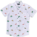 Beach Cars Button Down Boys Shirt