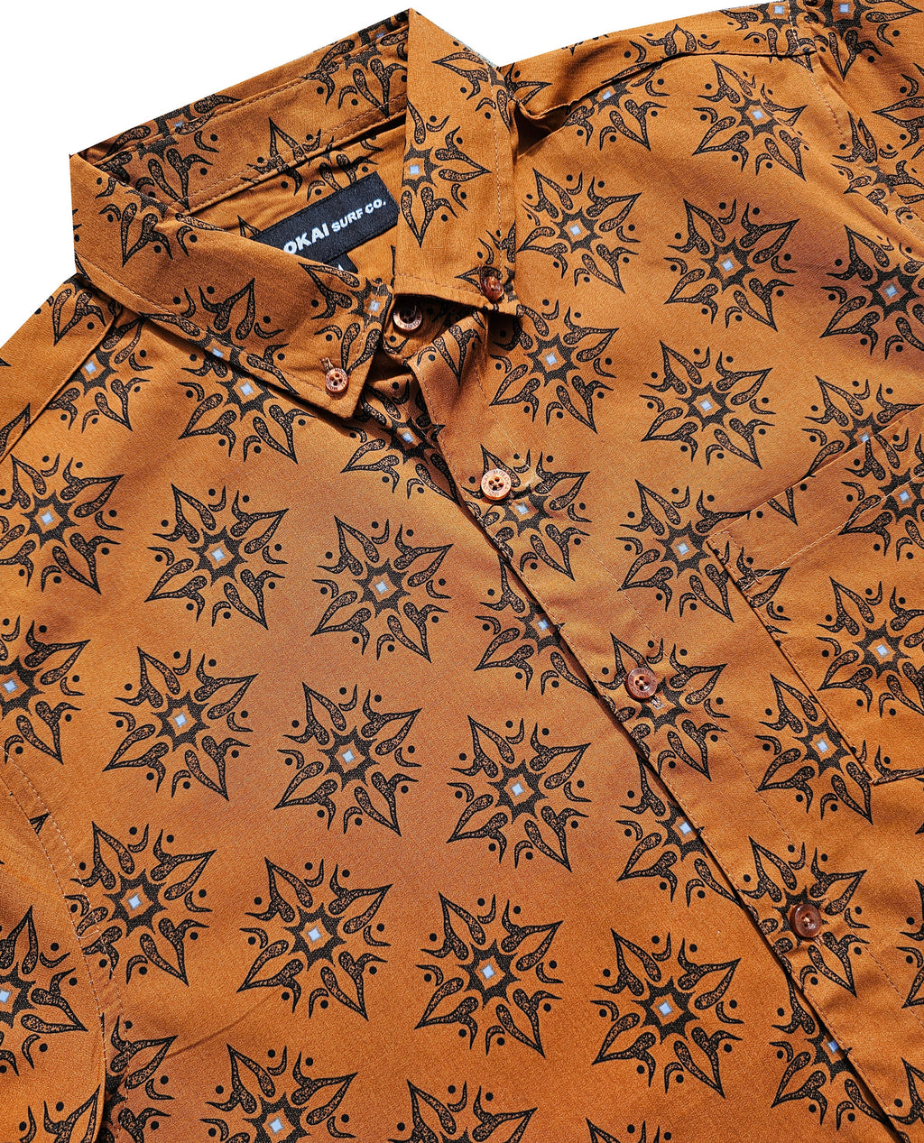 Rust Diamonds Down Shirt