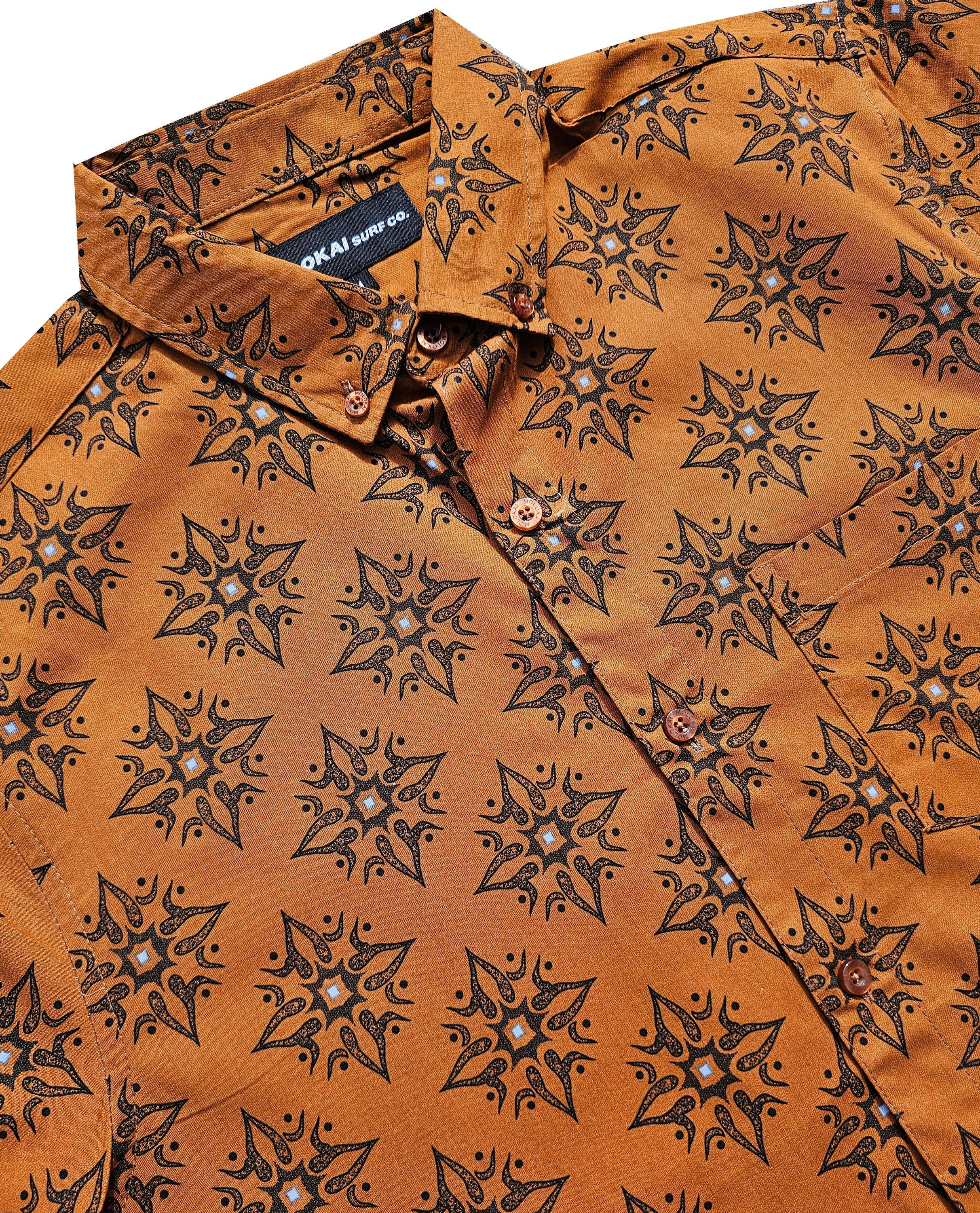 Rust Diamonds Down Shirt