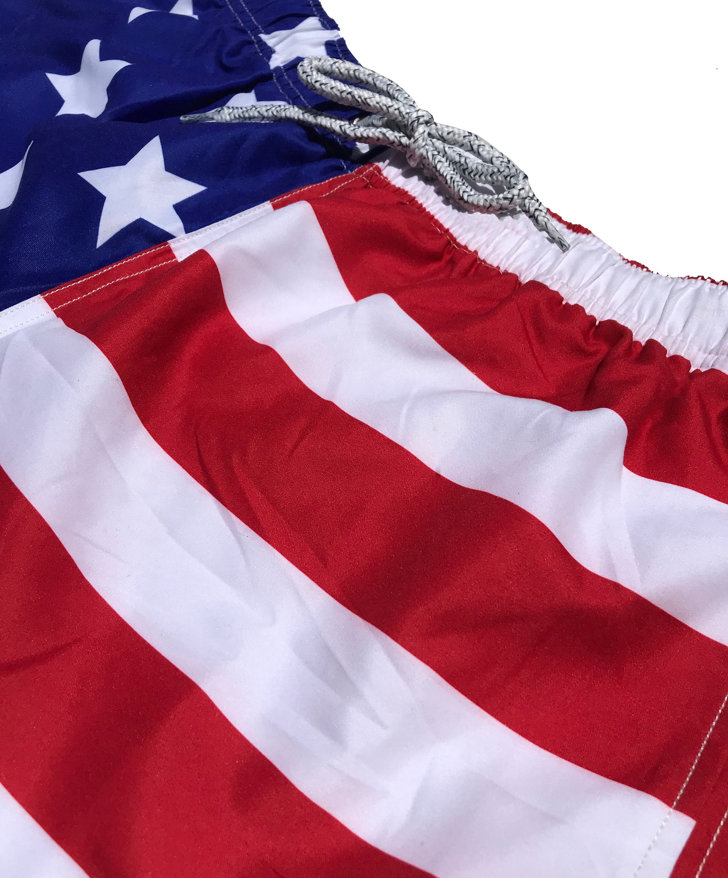 America Patriot July 4th Mens Swim Trunks