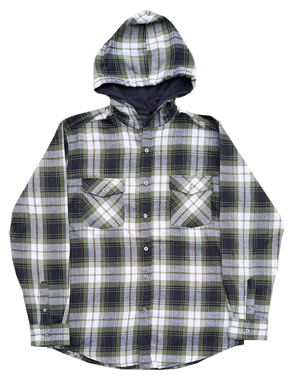 Green Hooded Flannel