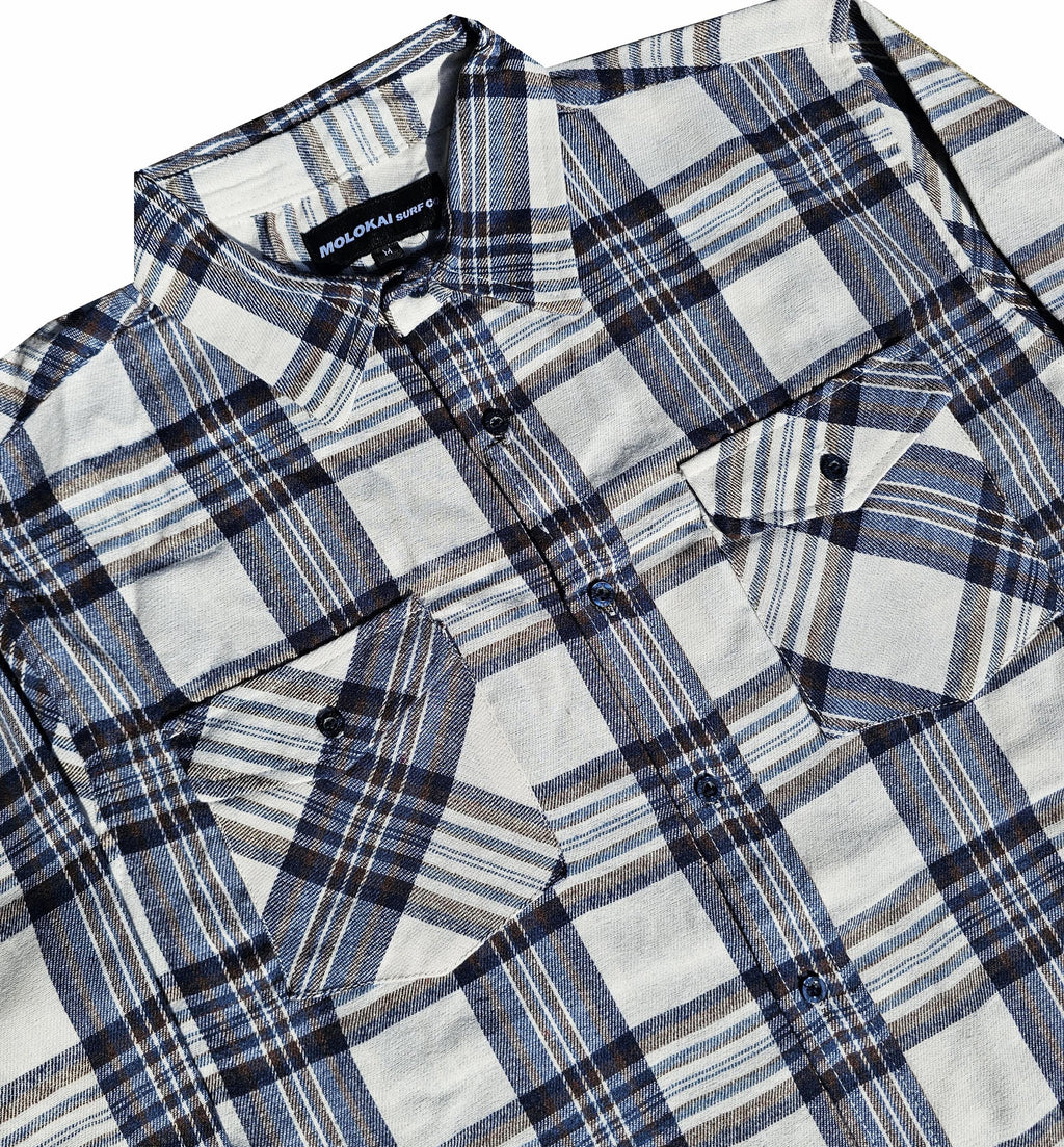 Cream and Brown Flannel