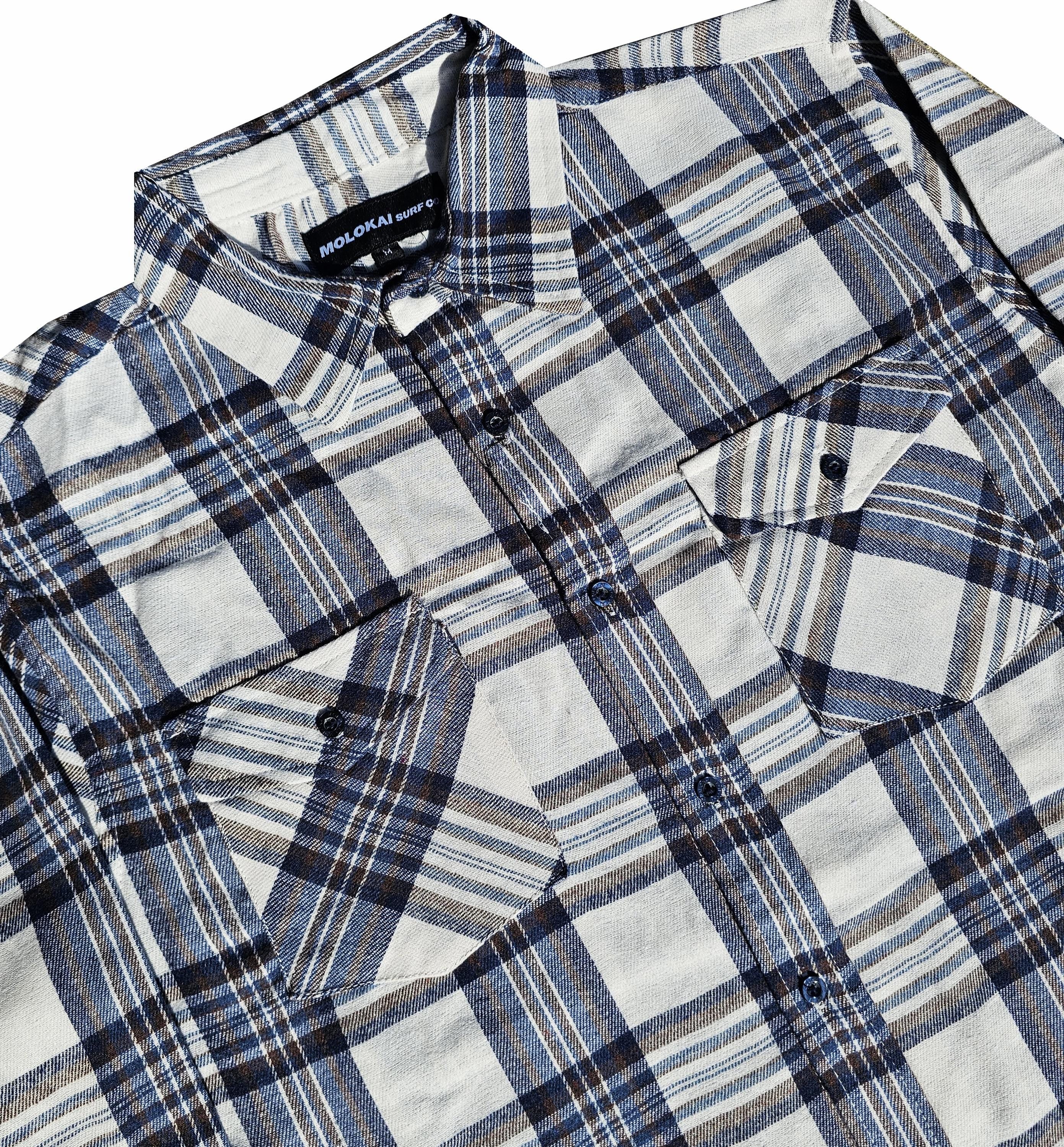 Cream and Brown Flannel