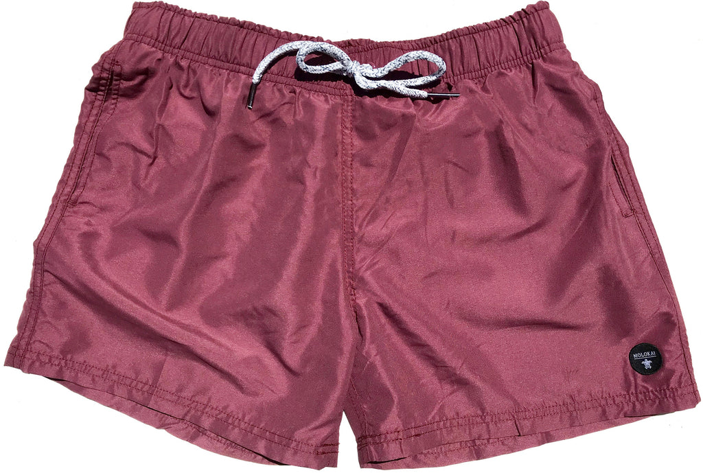 Solid Burgundy Trunks