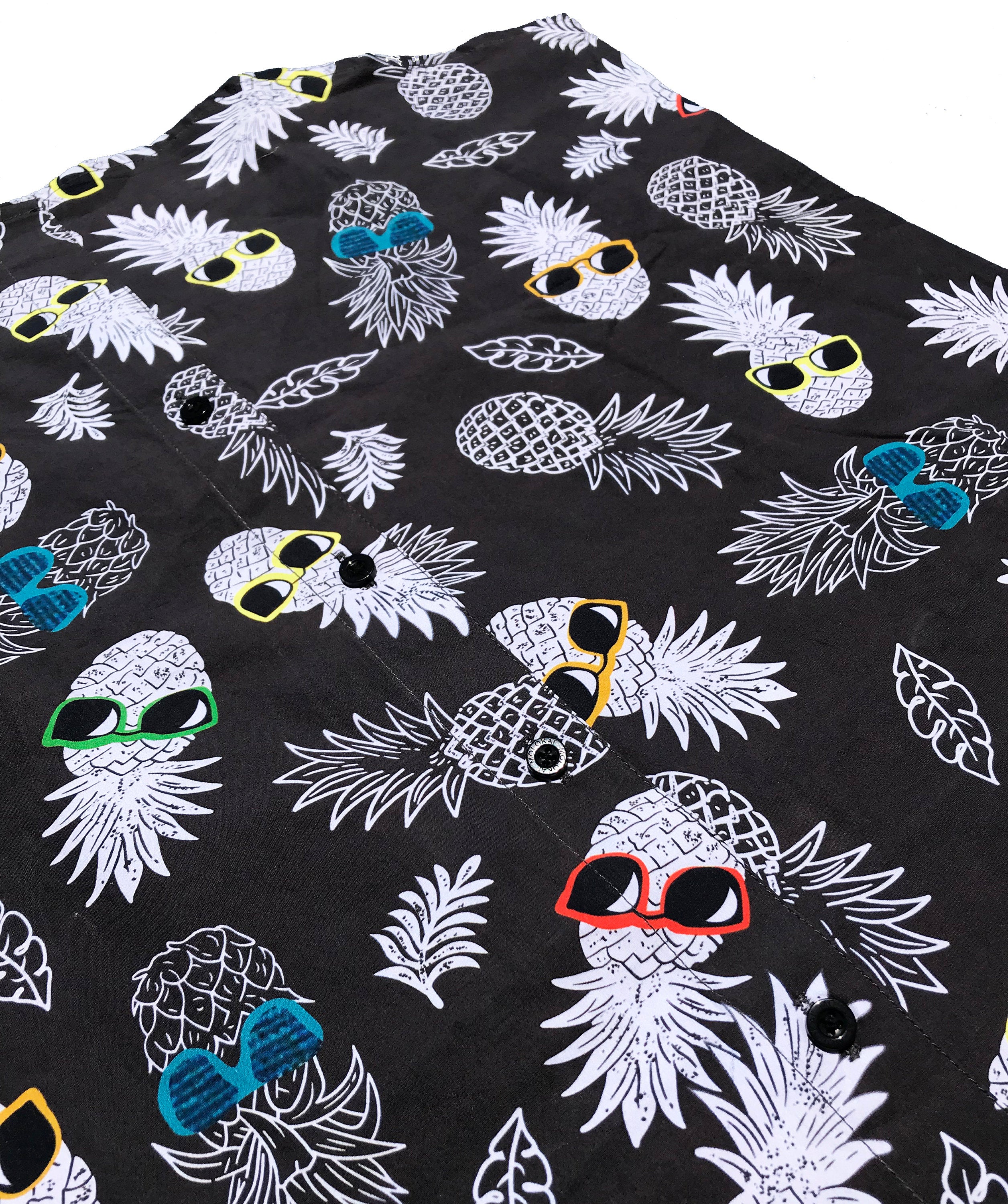 Boys Sunglasses Pineapple Button Down Boys Shirt