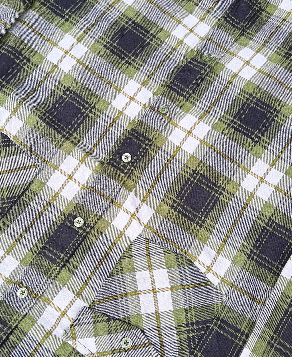 Green Hooded Flannel