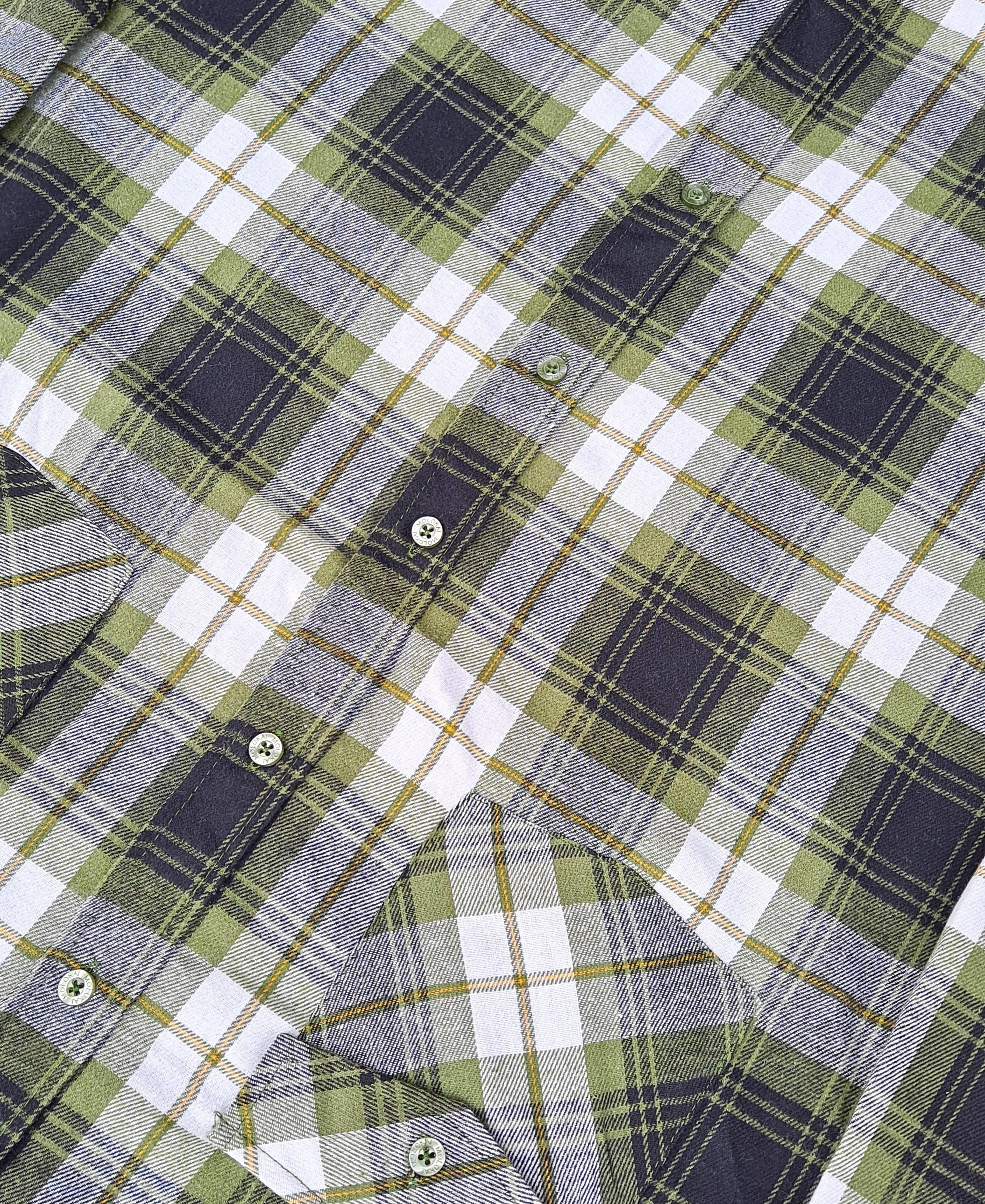 Green Hooded Flannel