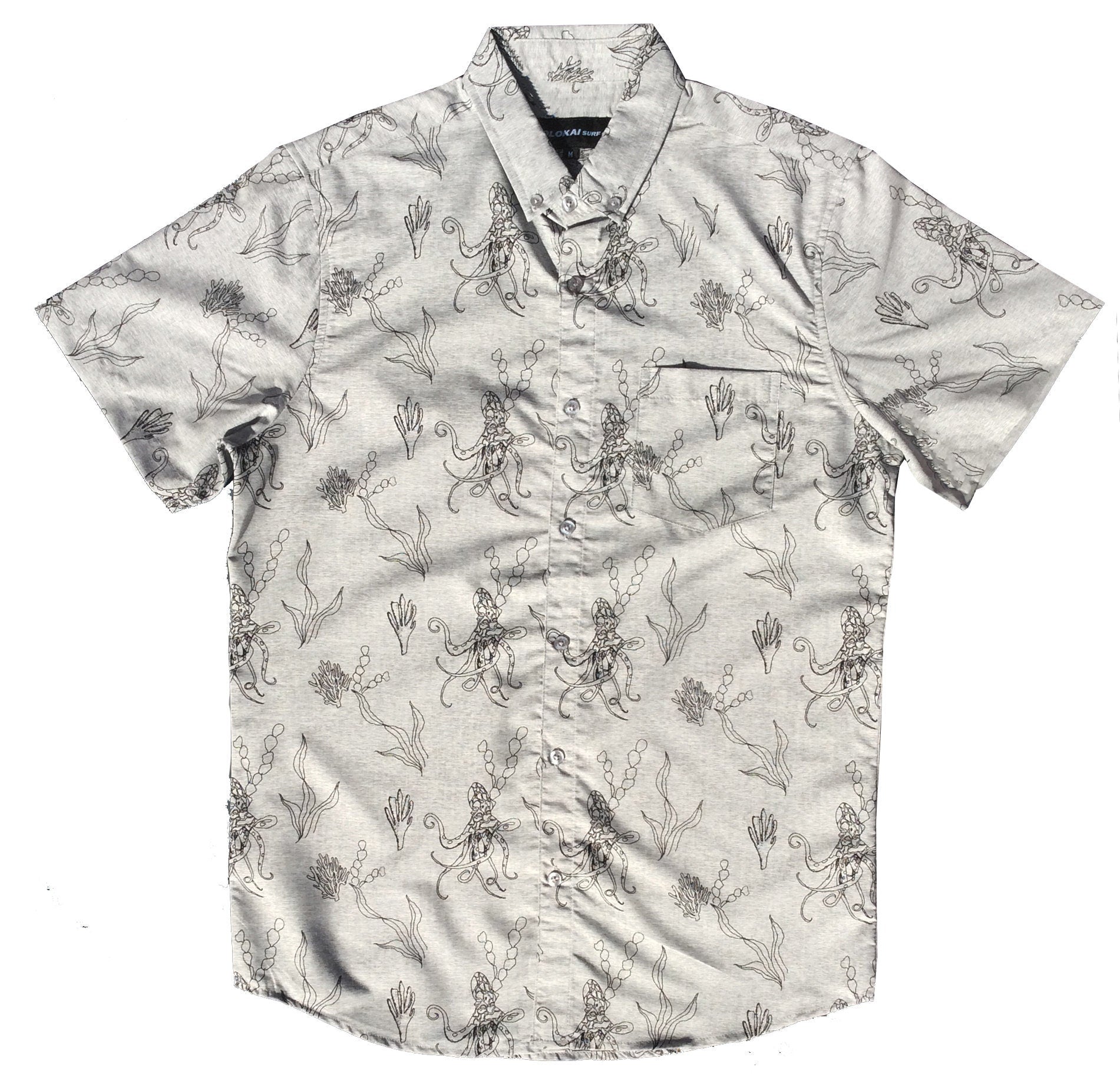 Octopus Print Short Sleeve Shirt
