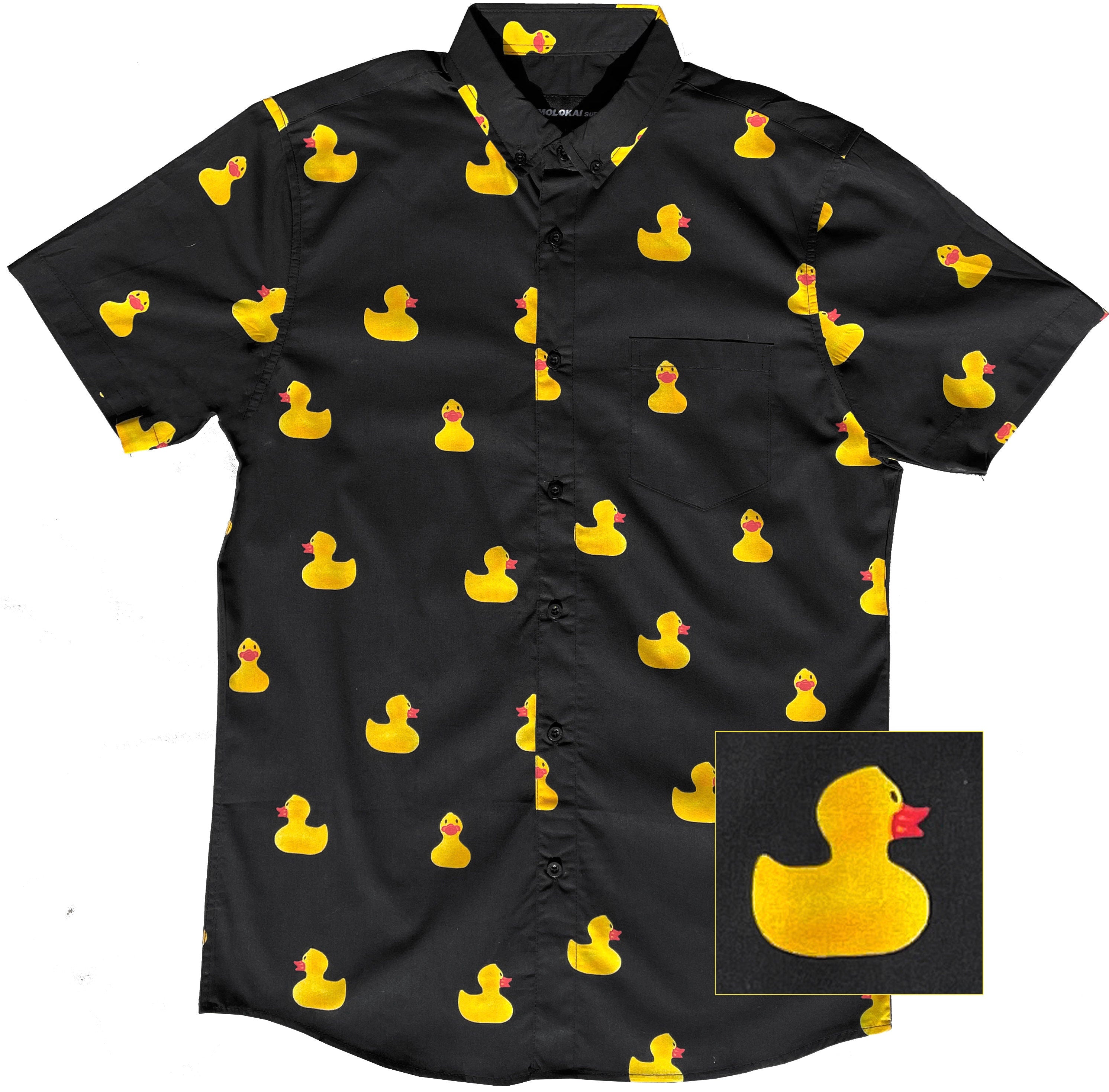 Mens Rubber Ducks Button Down Shirt