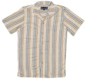 Beige Striped Button Down Shirt