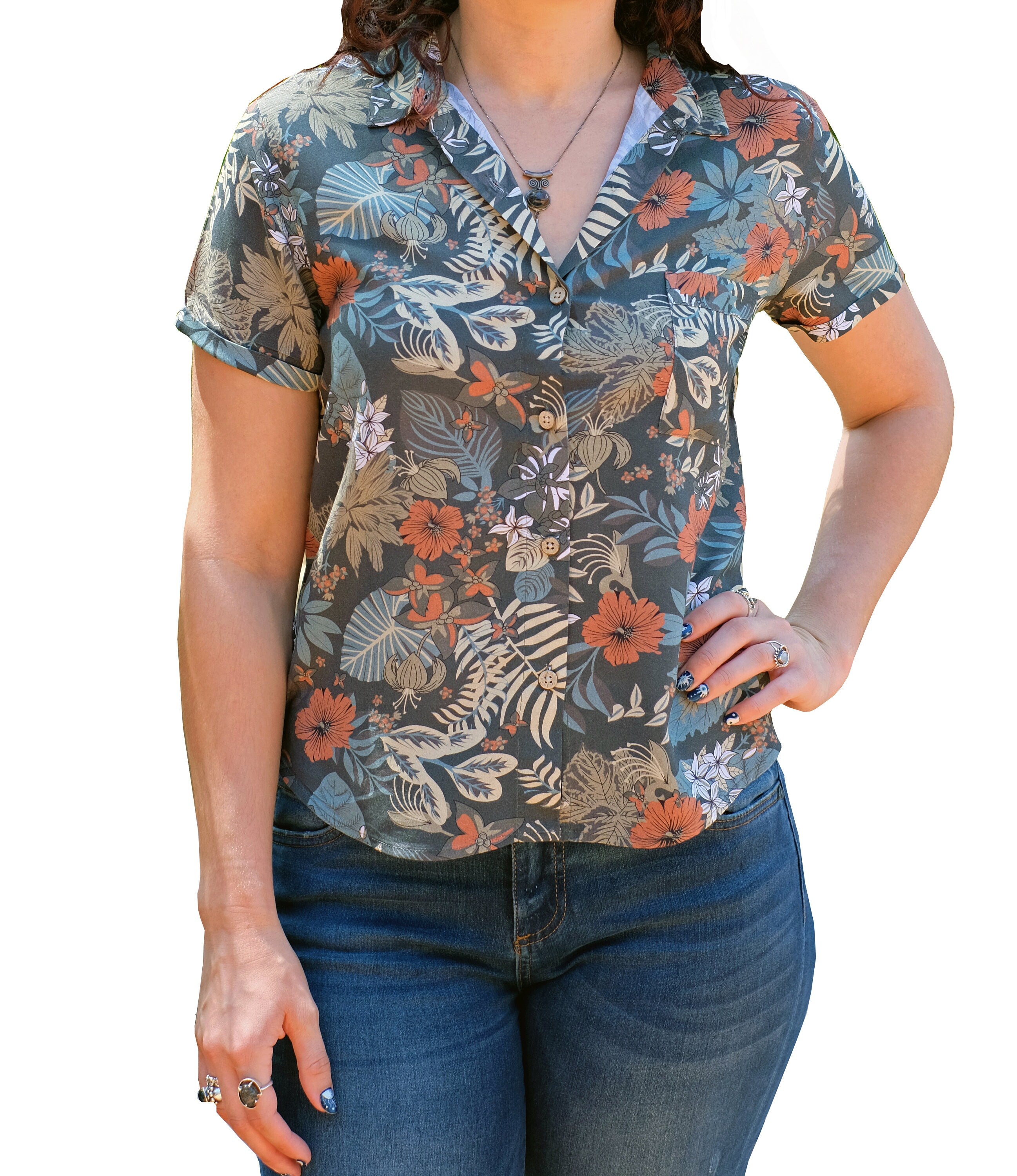 Women's Vintage Floral Shirt