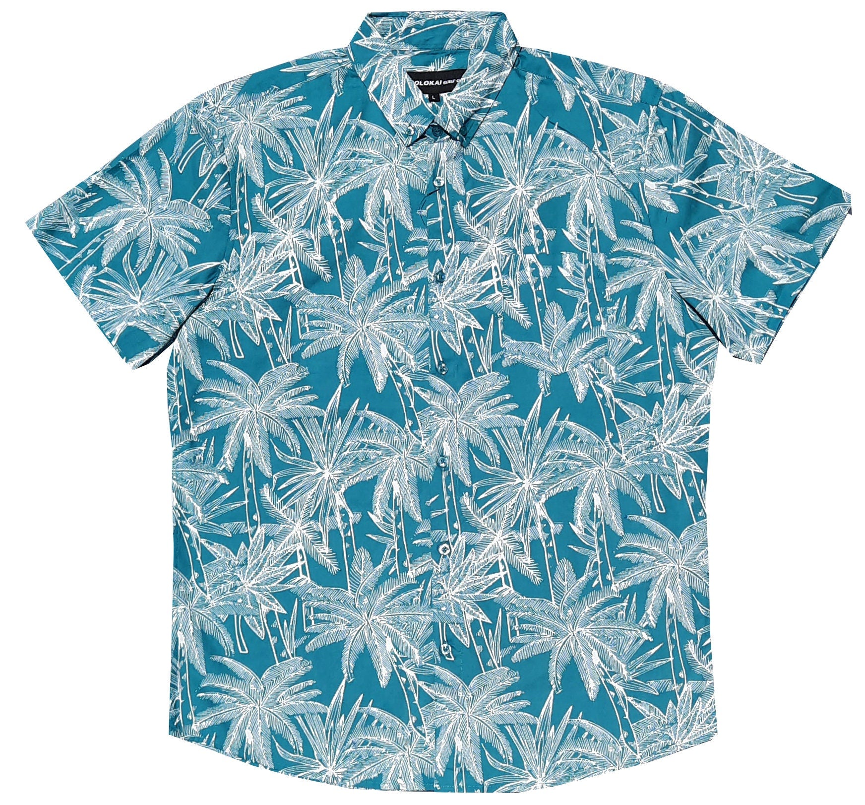 Turquoise and White Palms