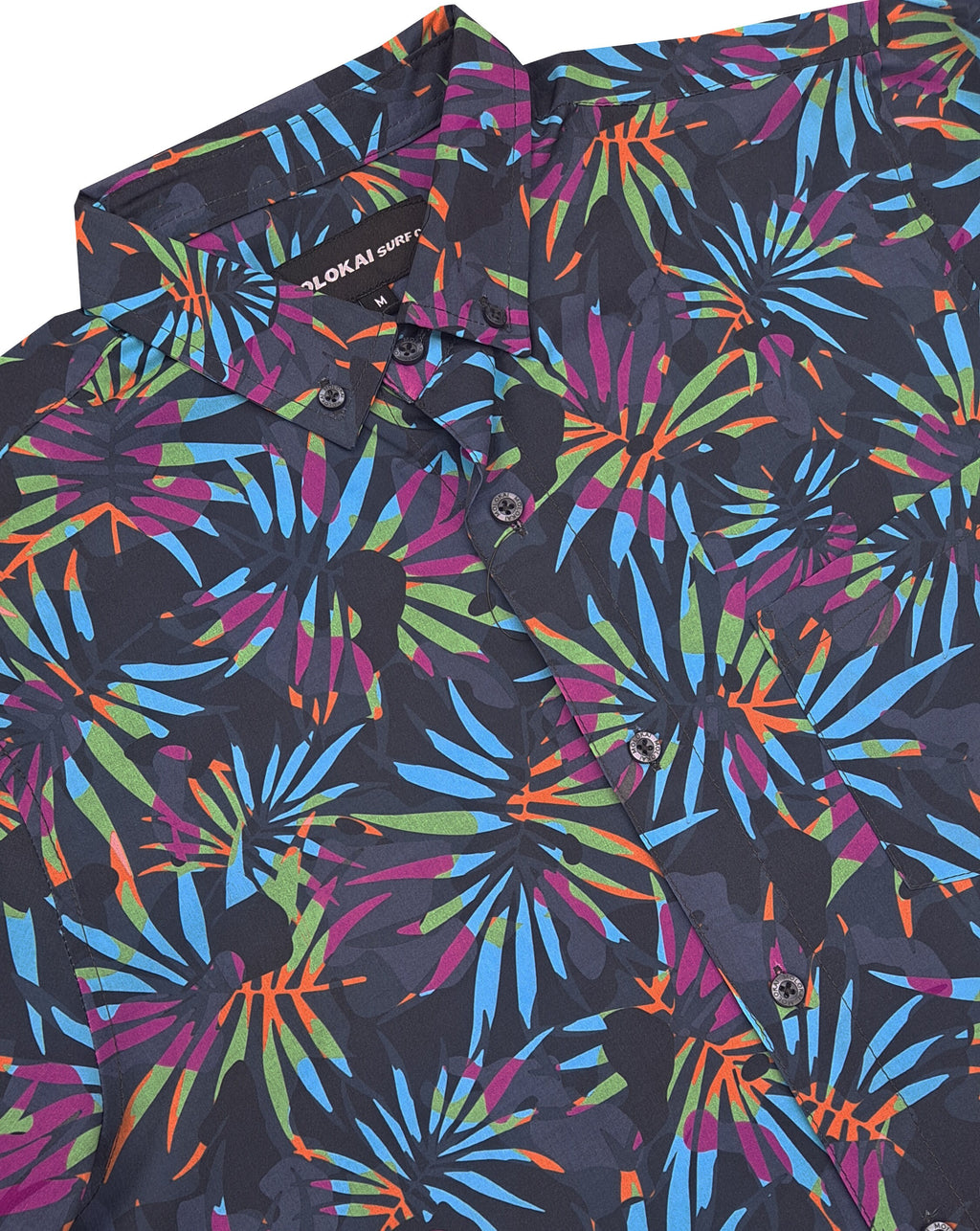 Retro Leaves Button Down Shirt
