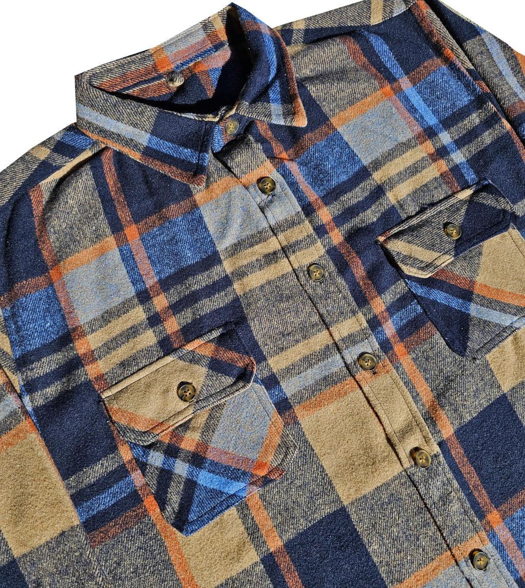 Rust Orange Heavy Flannel