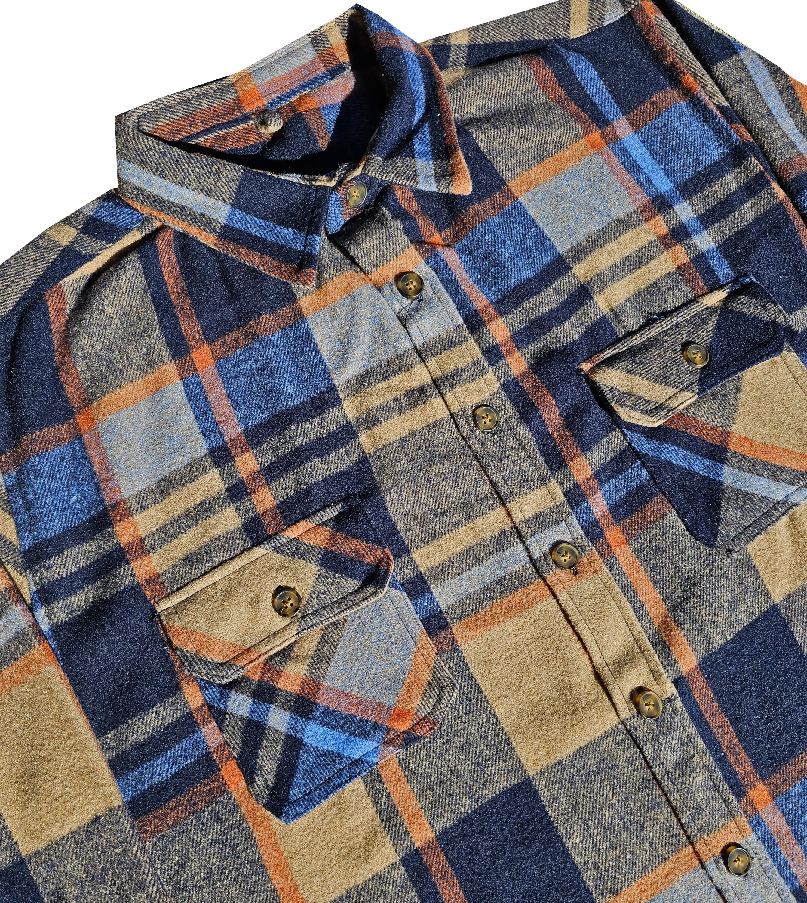 Rust Orange Heavy Flannel