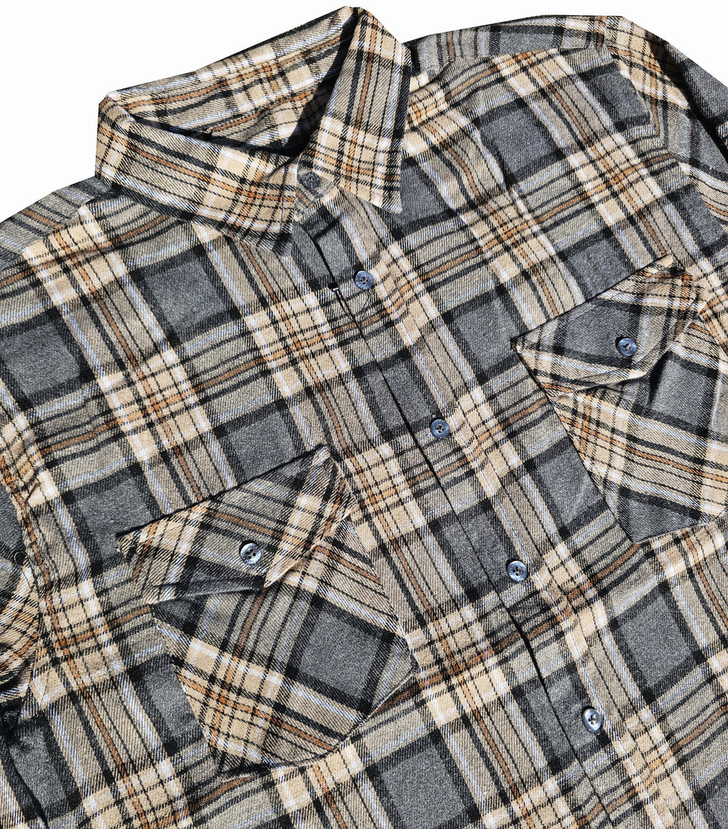 Grey and Brown Flannel