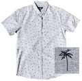 Grey Palm Tree Button Down Shirt